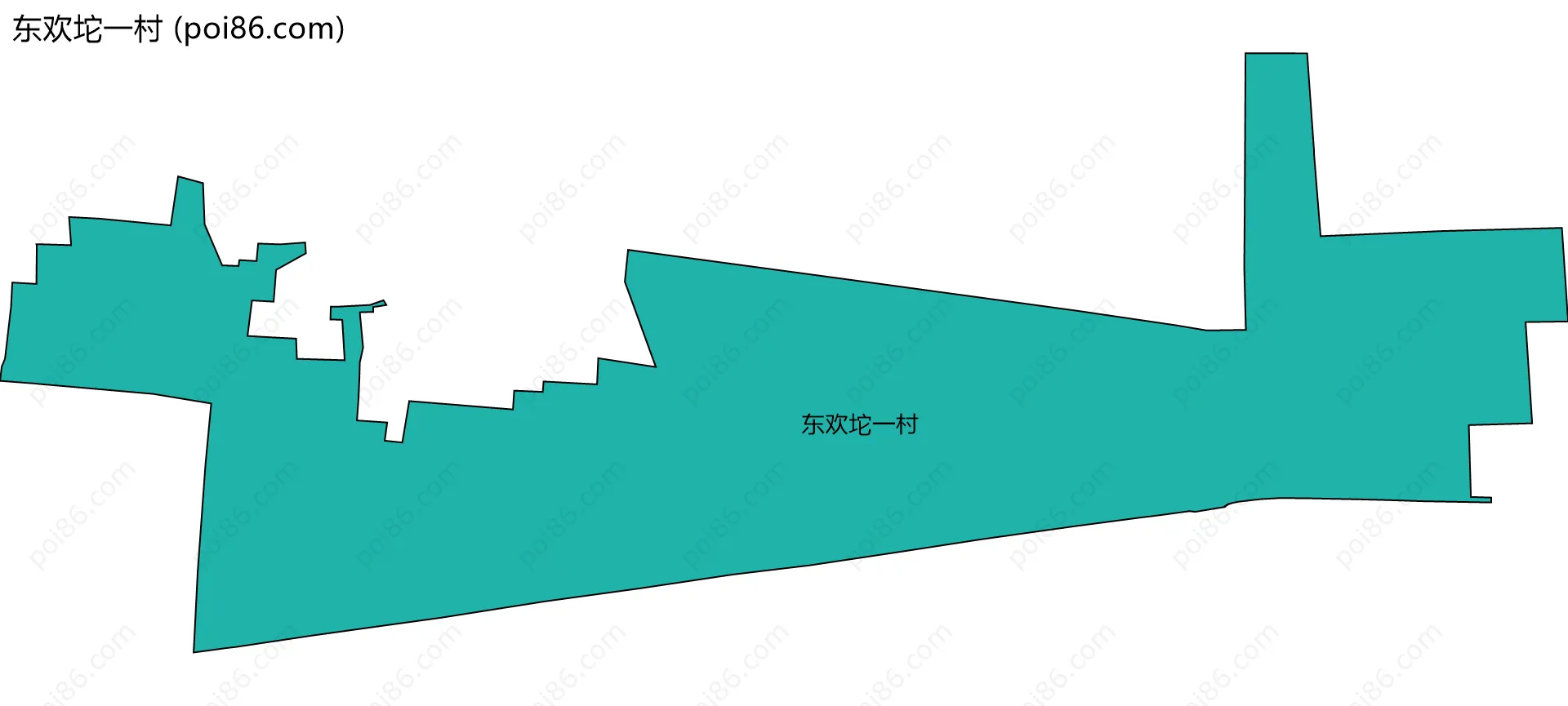 东欢坨一村边界地图