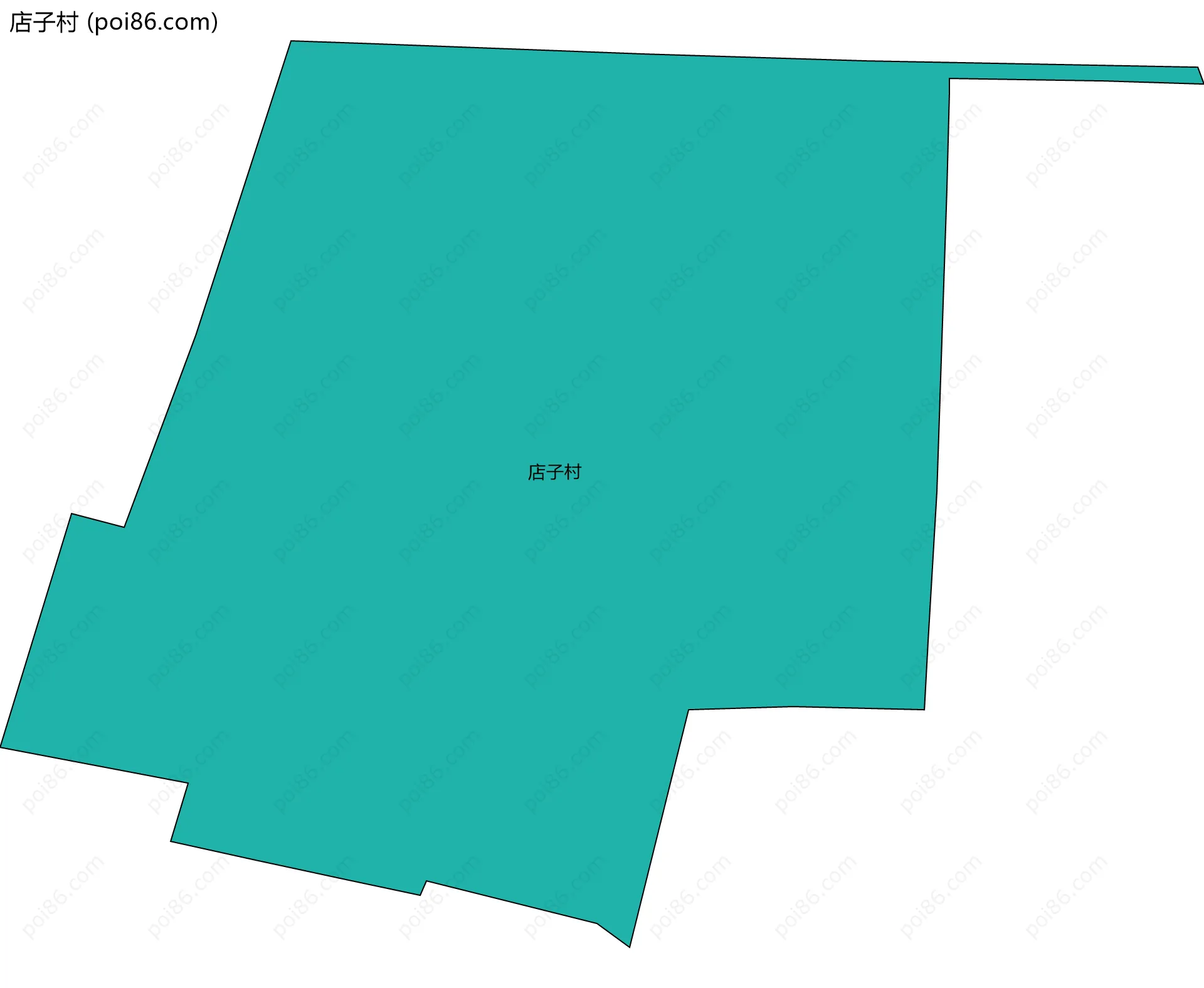 店子村边界地图