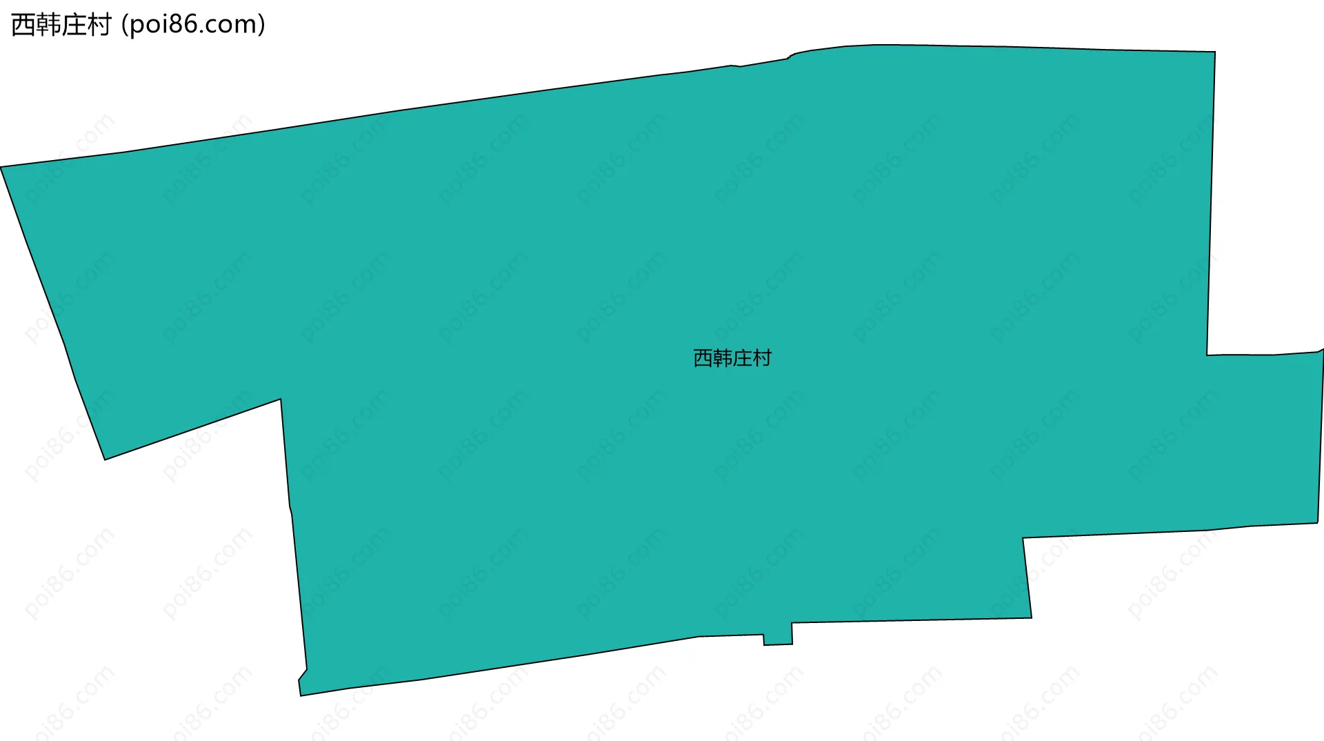西韩庄村边界地图