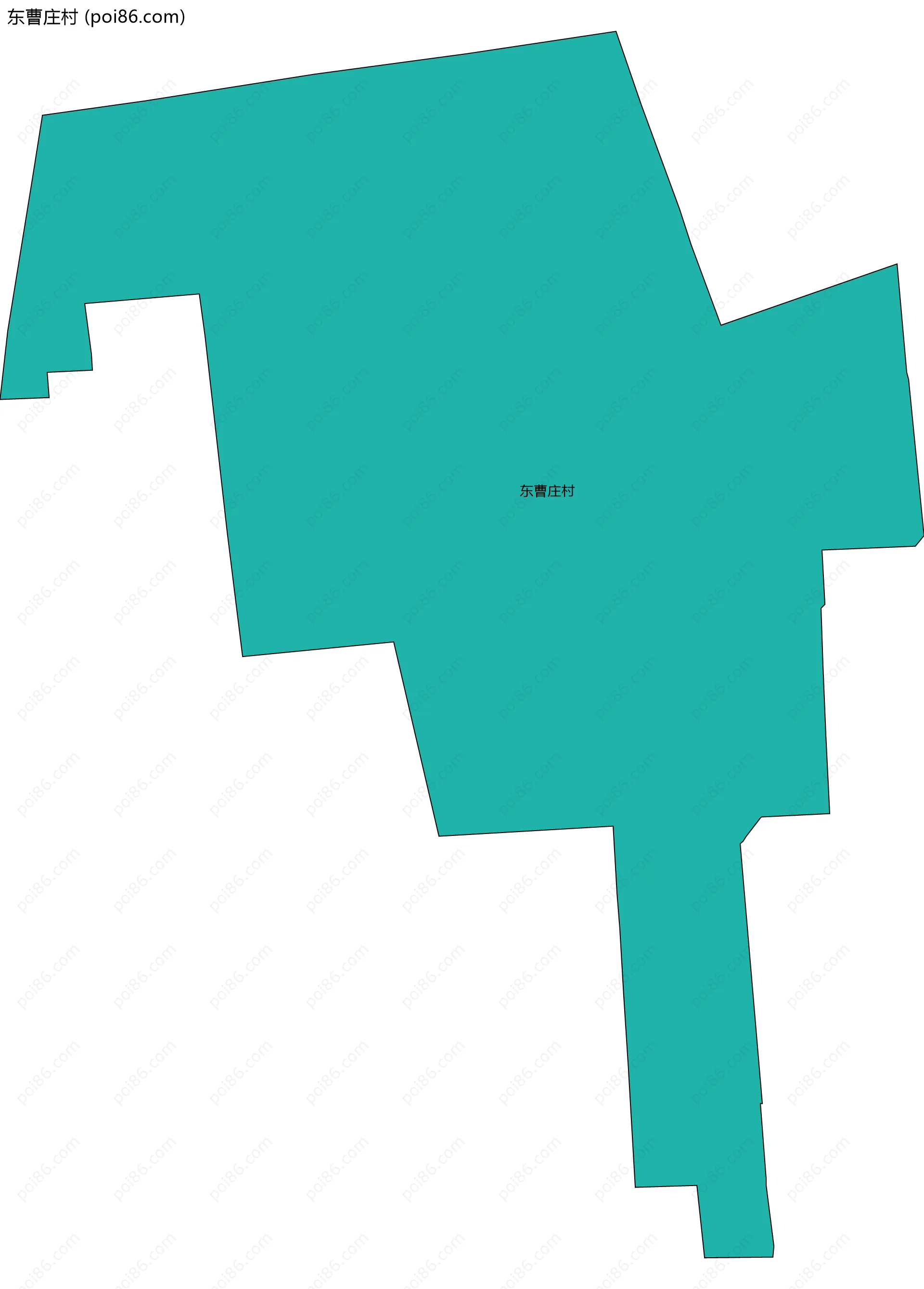 东曹庄村边界地图