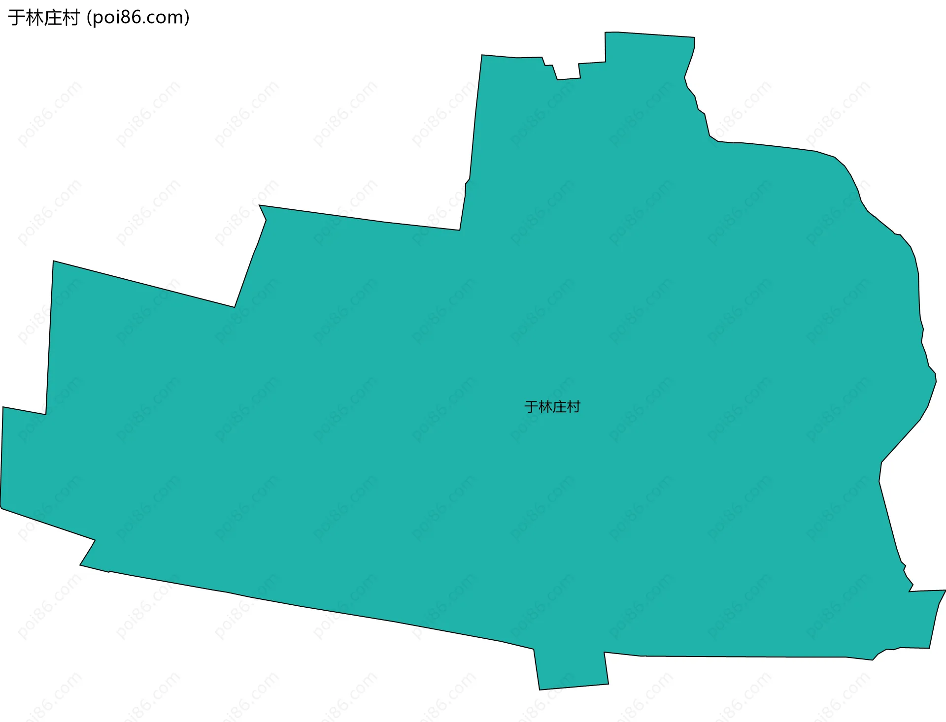 于林庄村边界地图