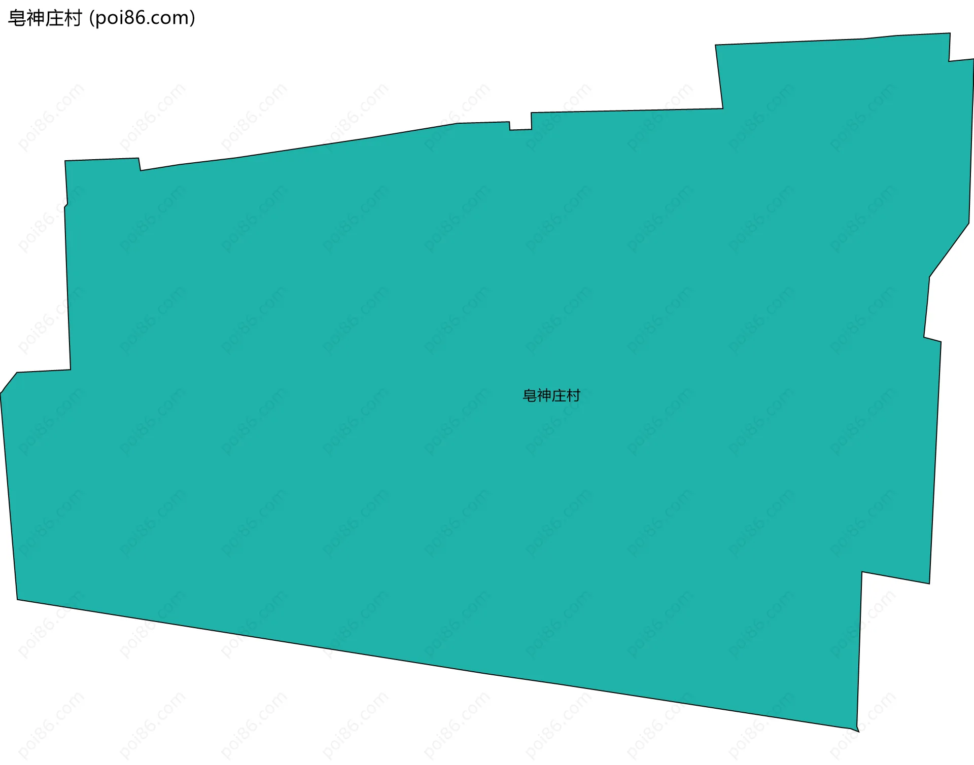 皂神庄村边界地图