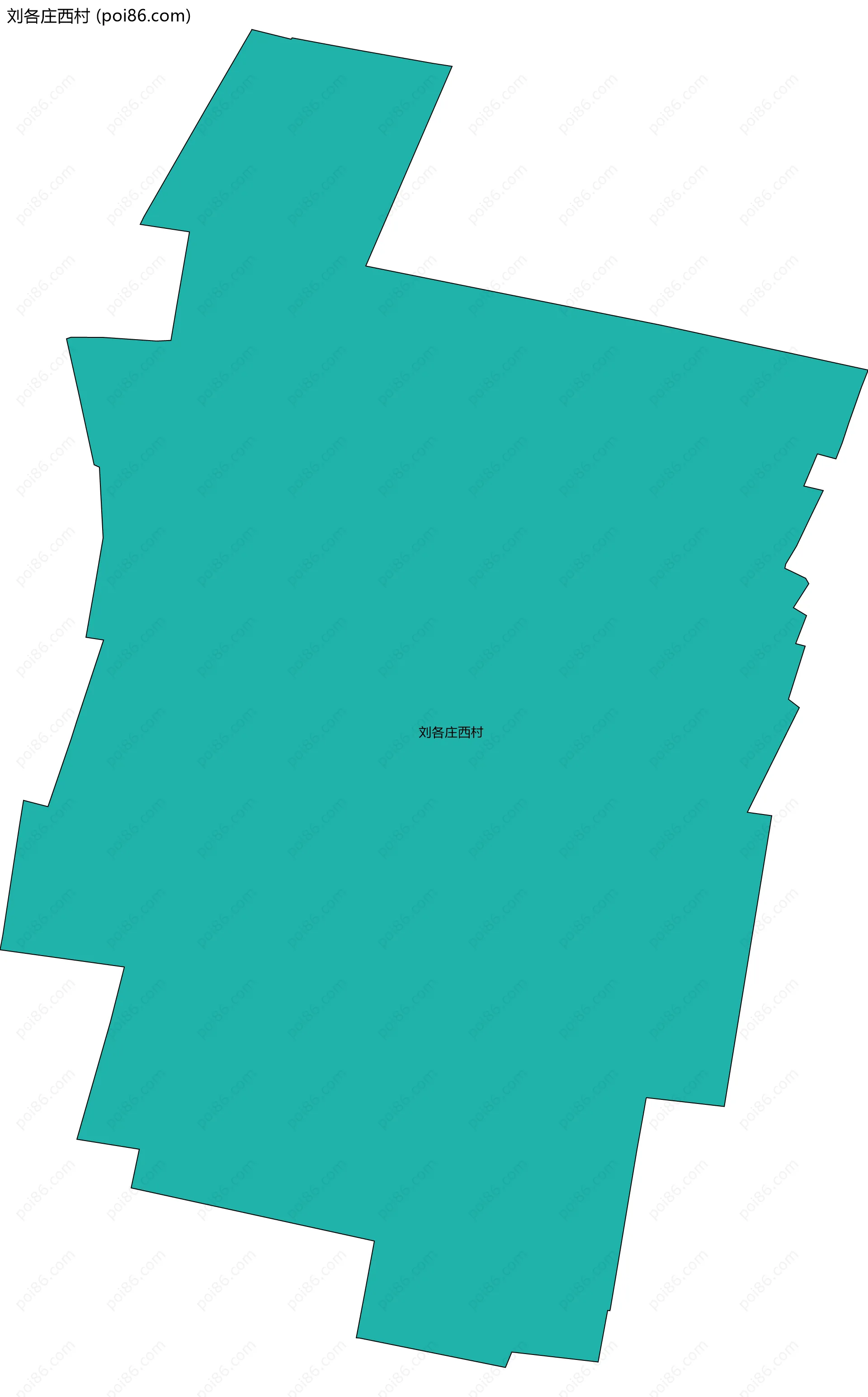 刘各庄西村边界地图