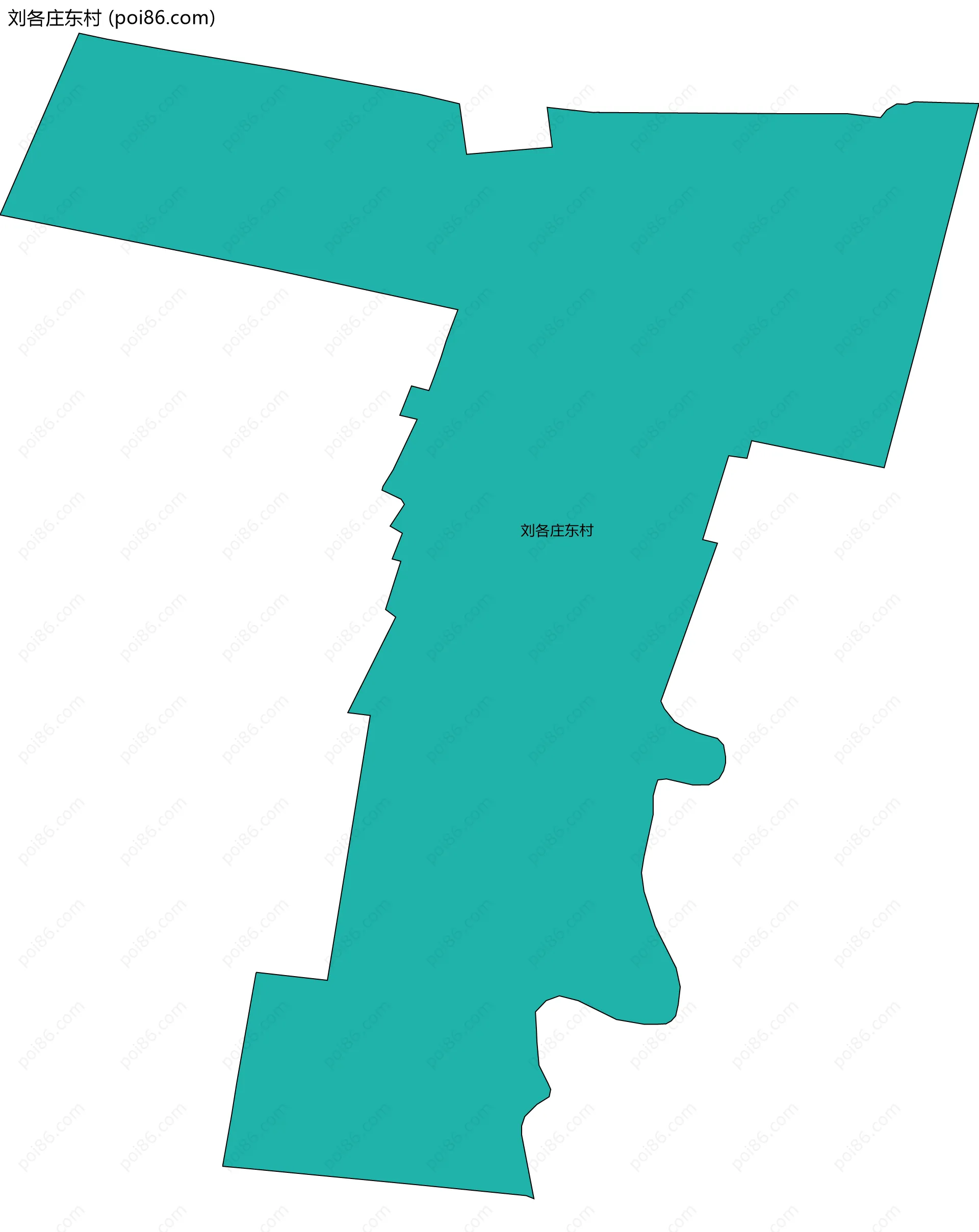 刘各庄东村边界地图