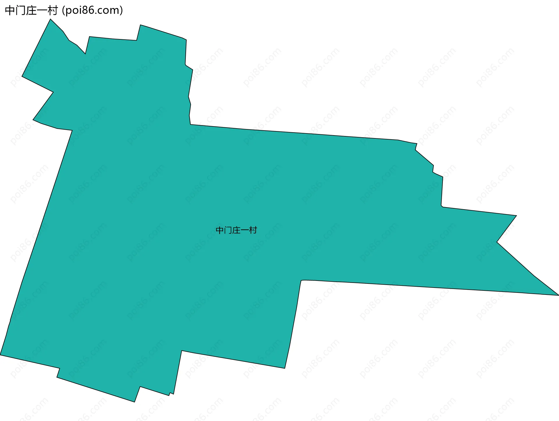 中门庄一村边界地图