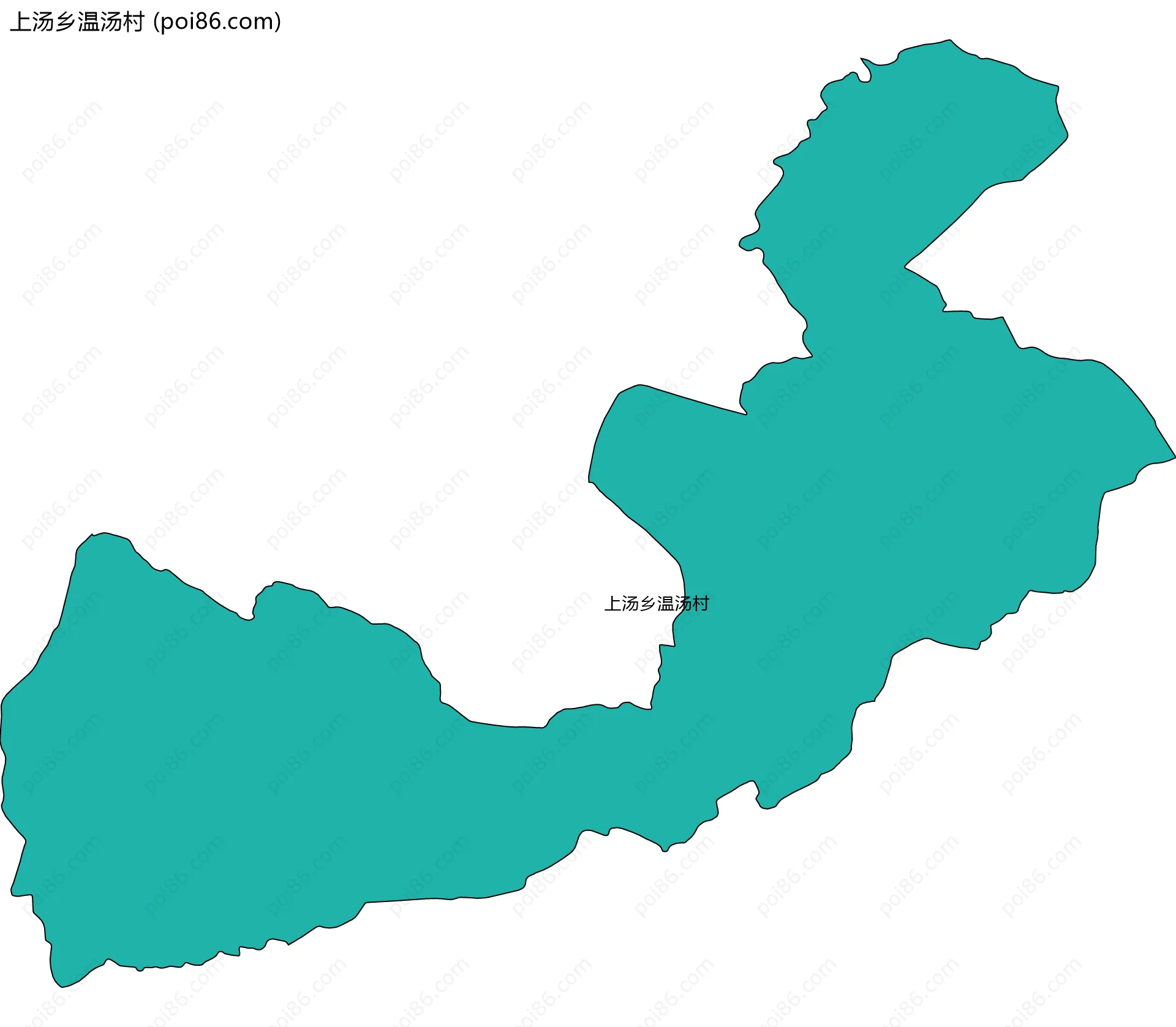 上汤乡温汤村边界地图
