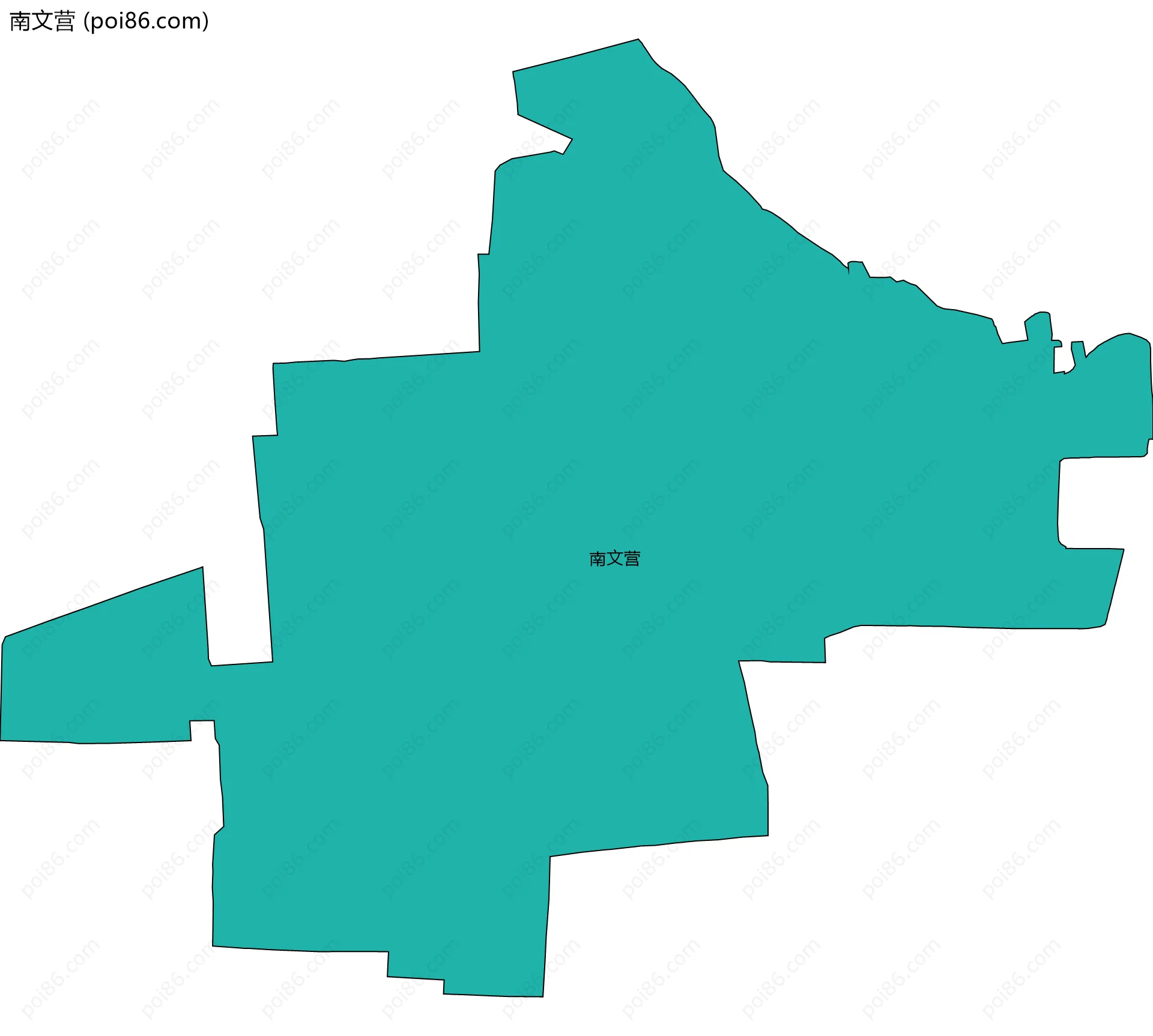 南文营边界地图