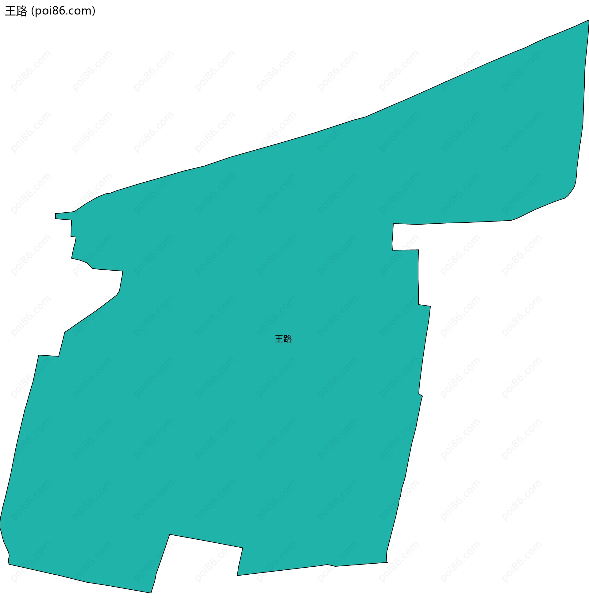 王路边界地图