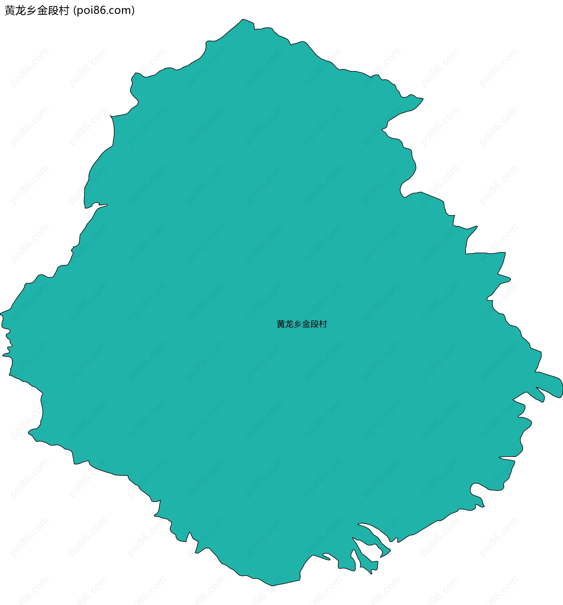 黄龙乡金段村边界地图