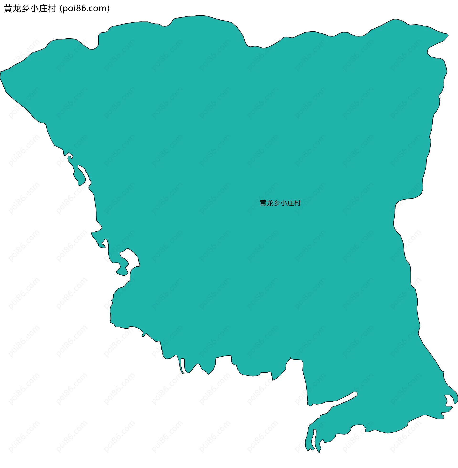 黄龙乡小庄村边界地图