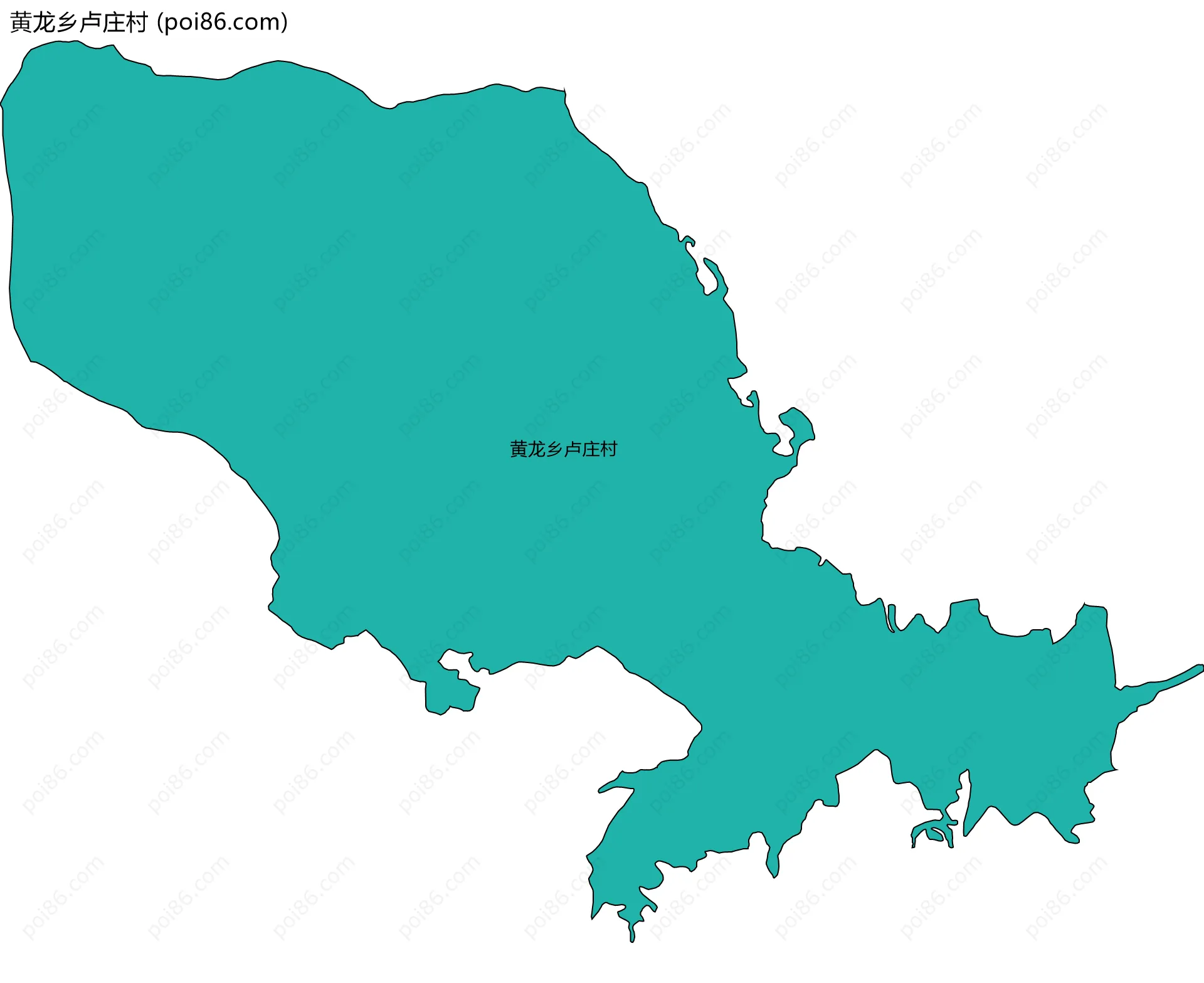 黄龙乡卢庄村边界地图