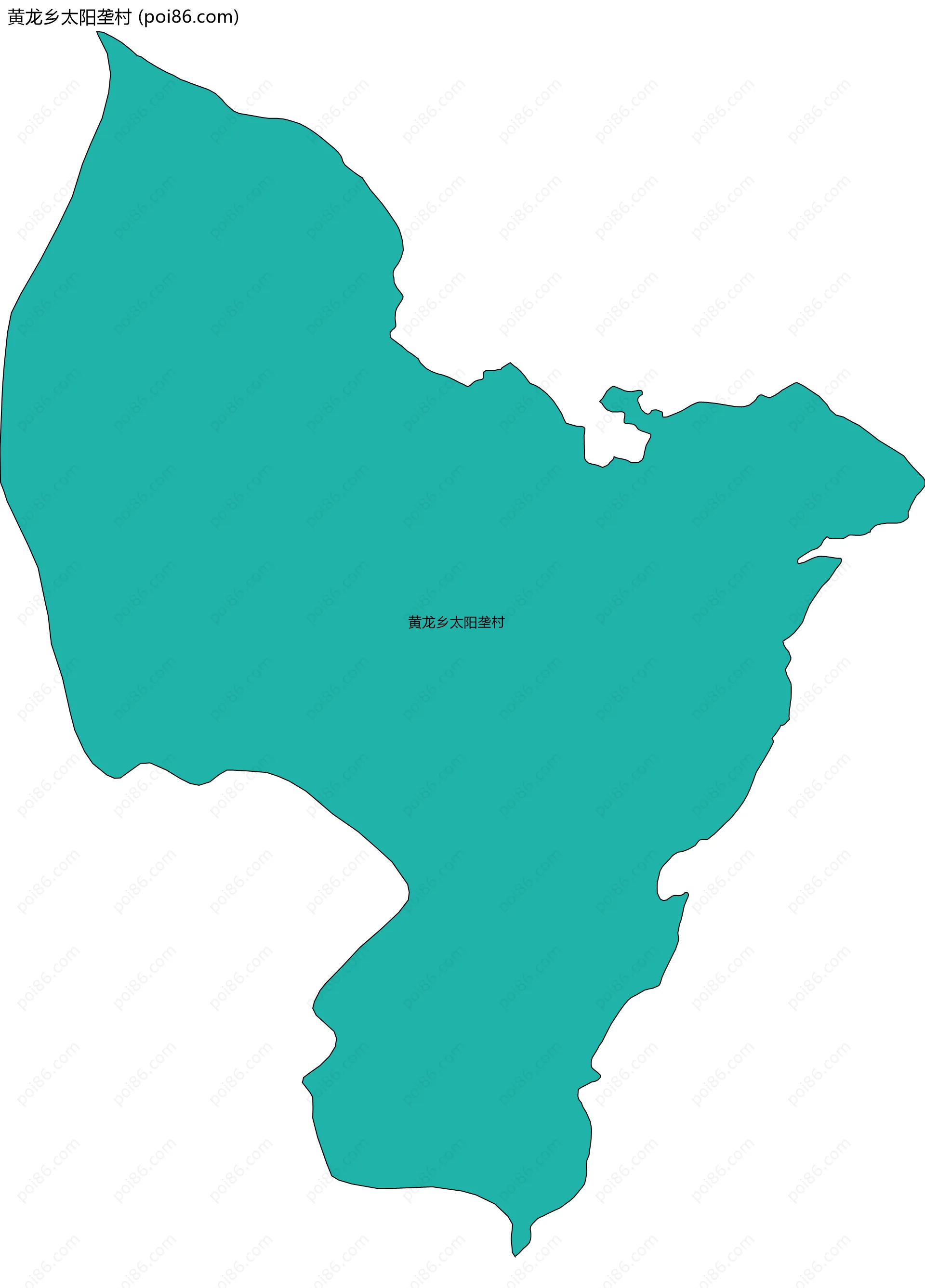 黄龙乡太阳垄村边界地图