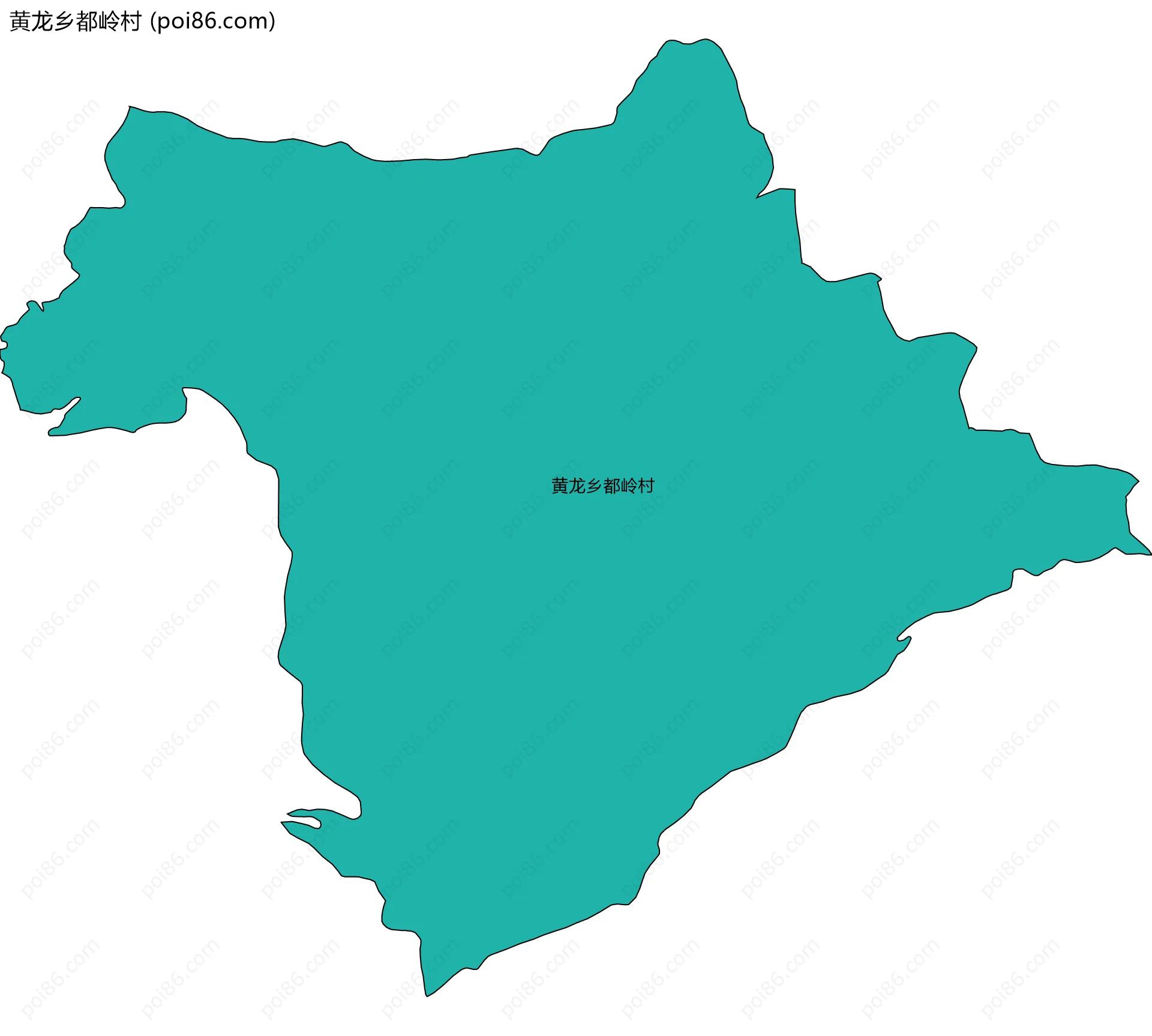 黄龙乡都岭村边界地图