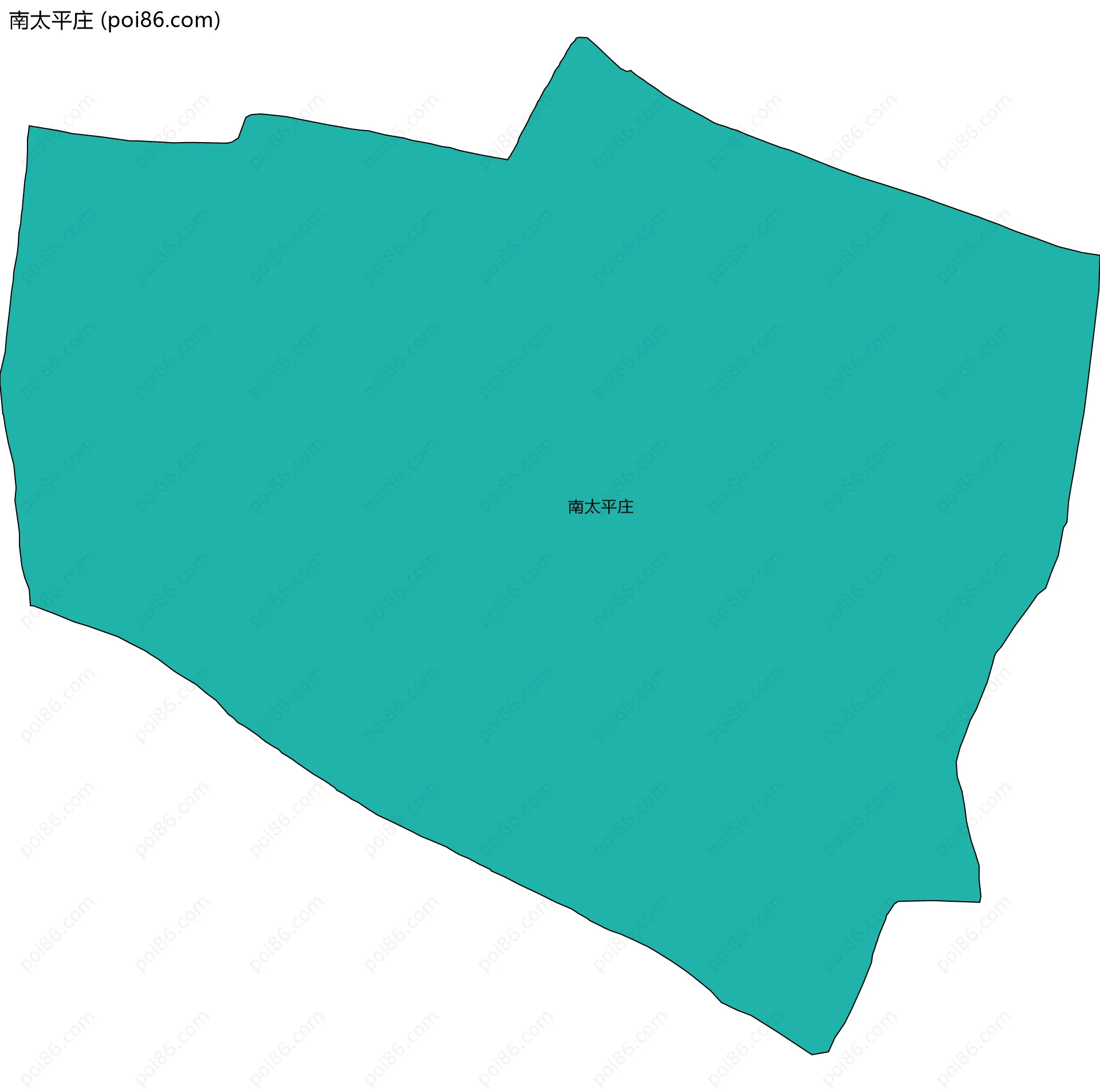 南太平庄边界地图