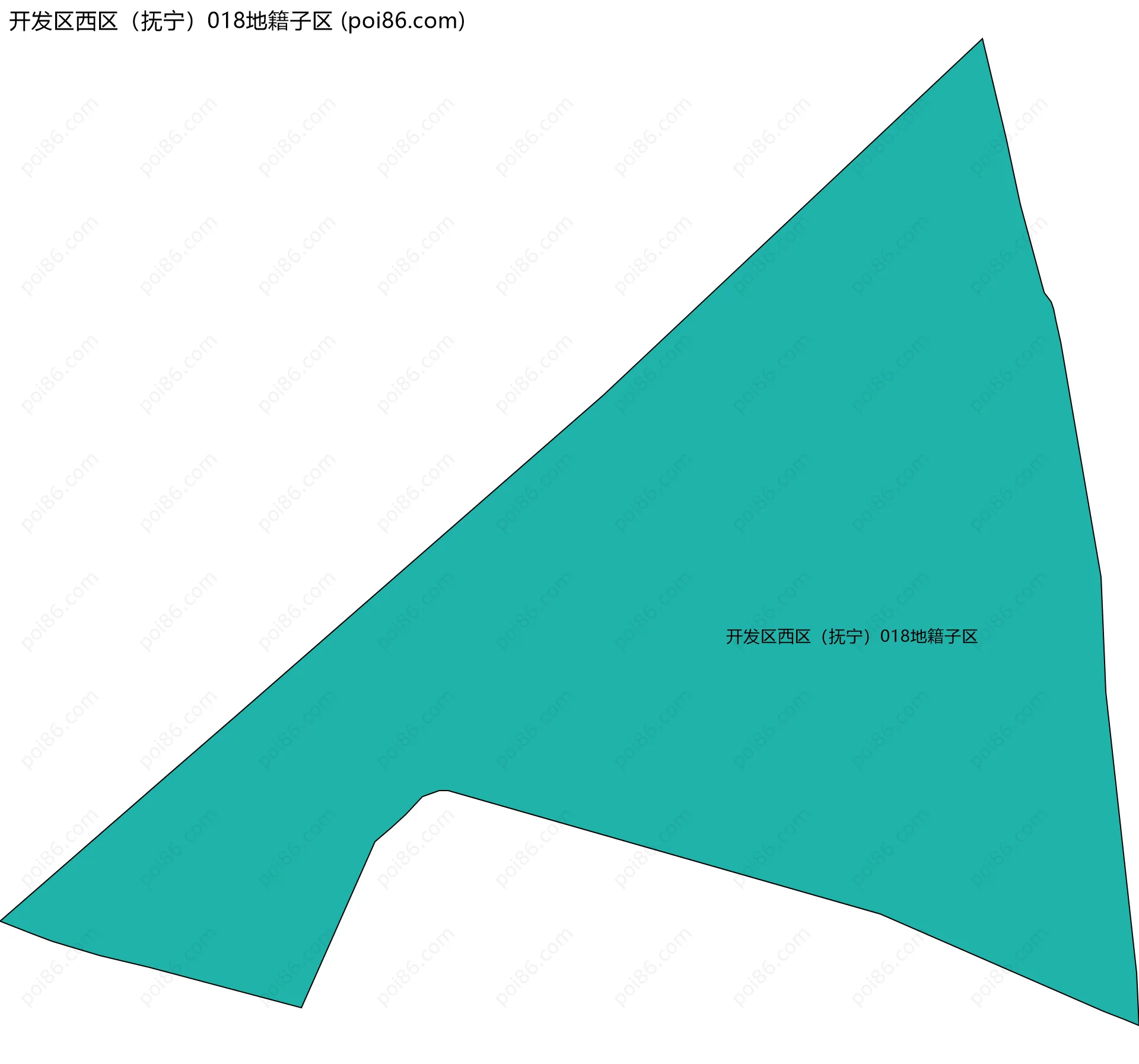 开发区西区（抚宁）018地籍子区边界地图