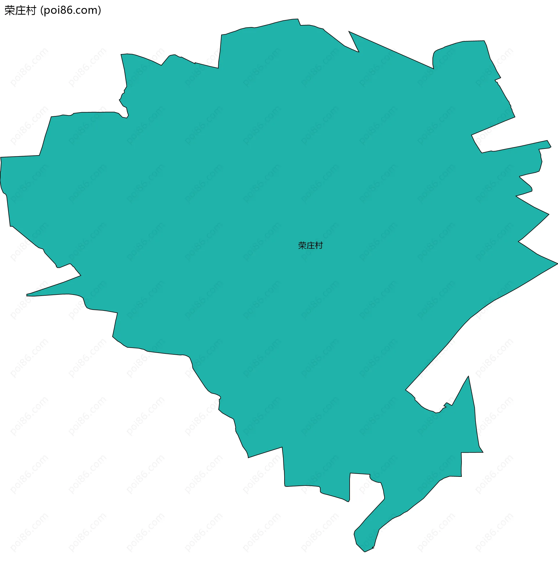 荣庄村边界地图