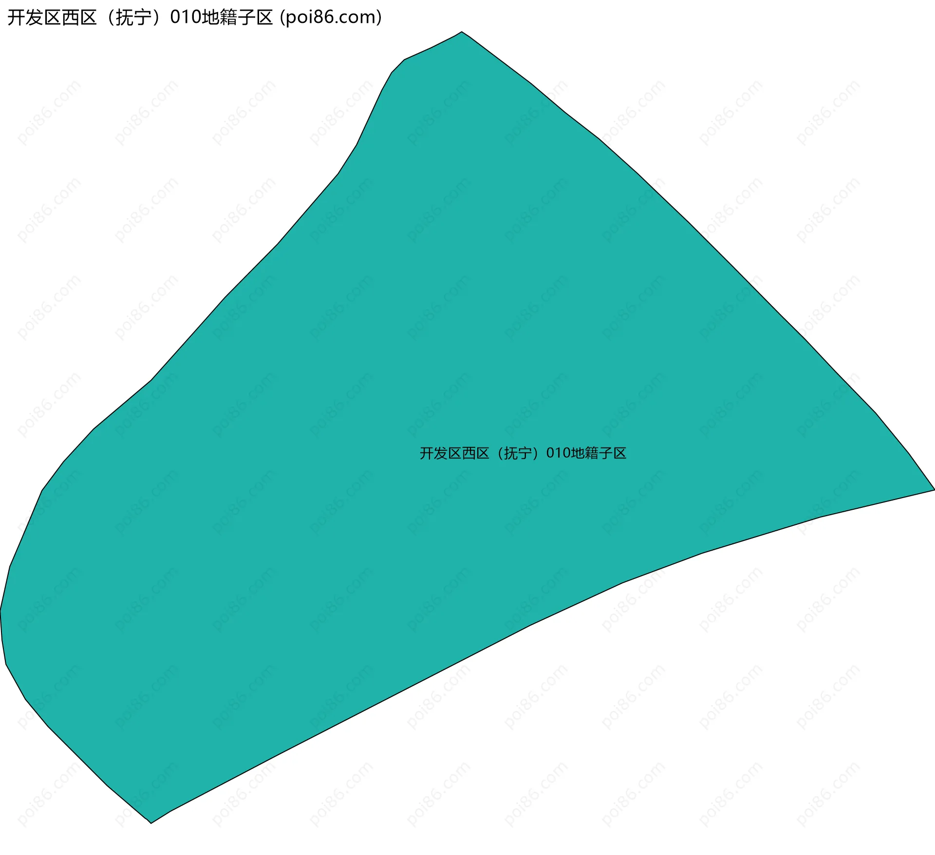 开发区西区（抚宁）010地籍子区边界地图