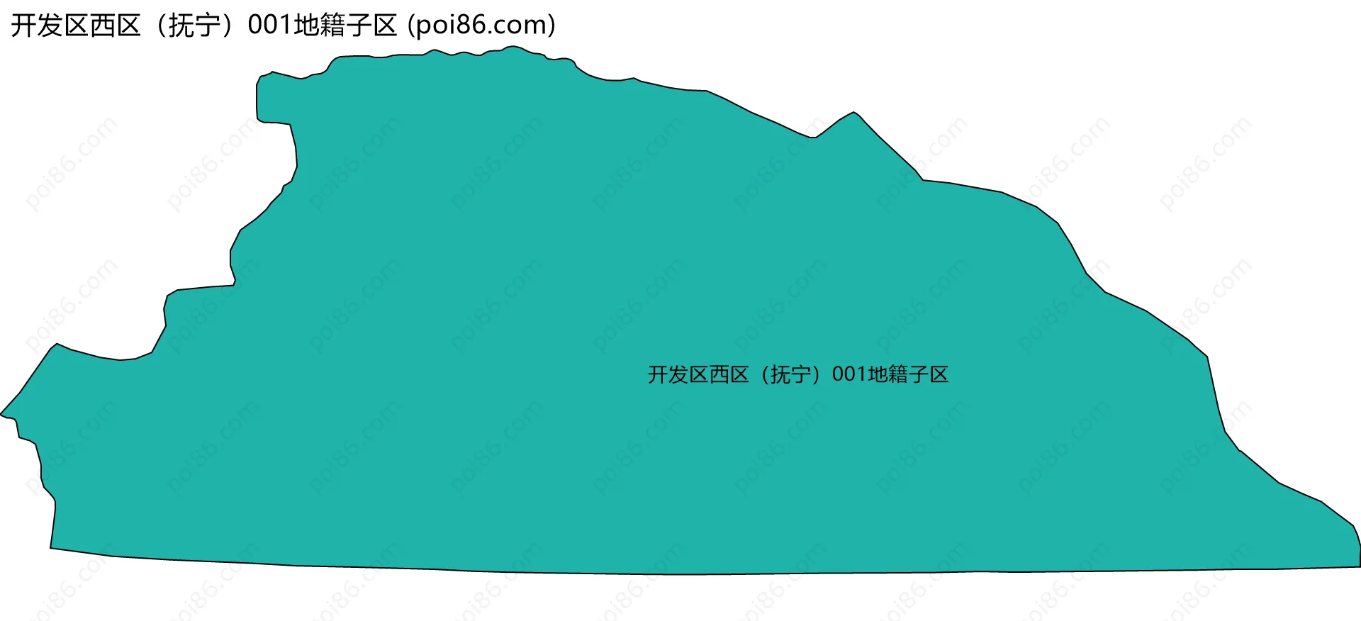 开发区西区（抚宁）001地籍子区边界地图