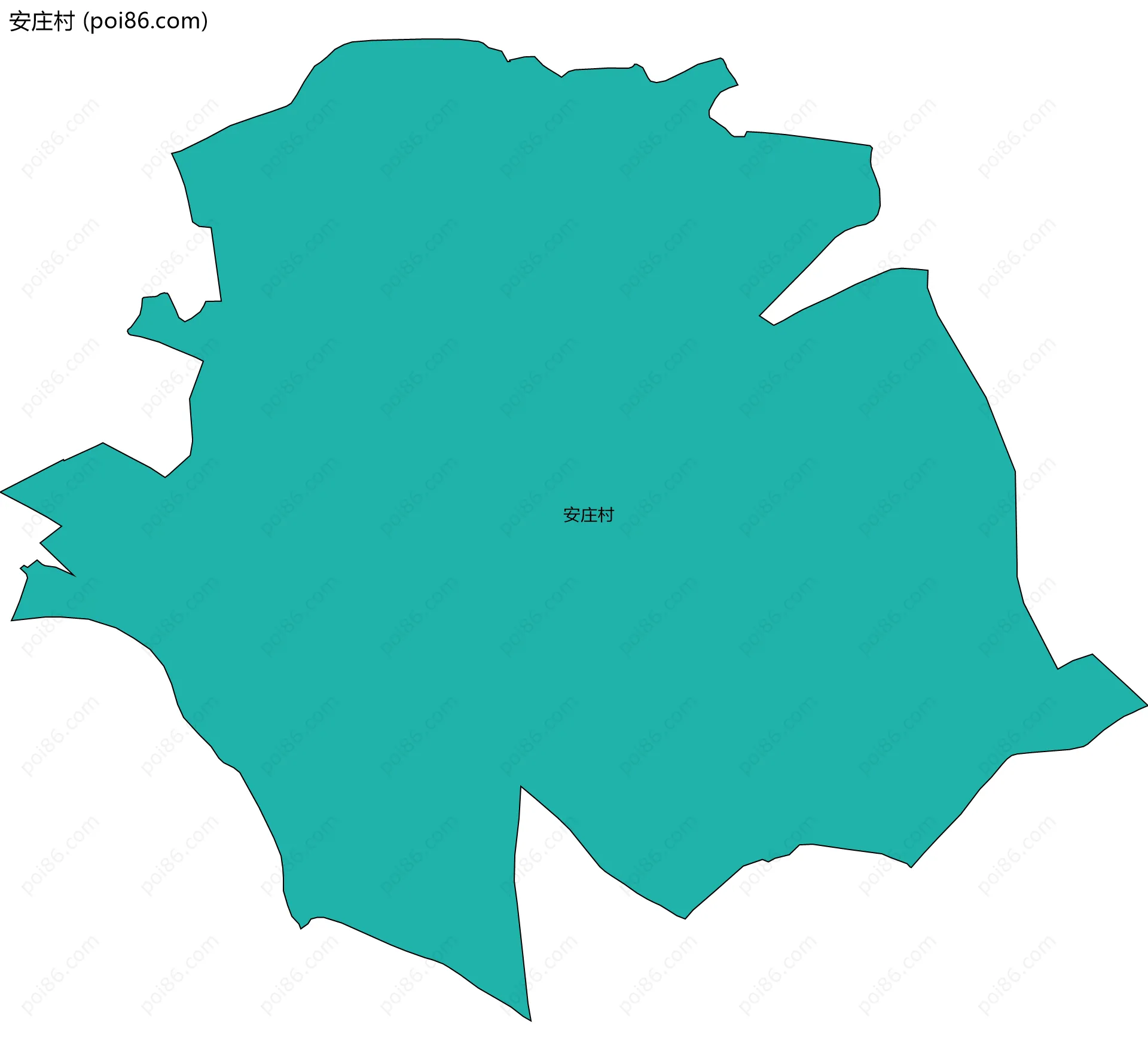 安庄村边界地图