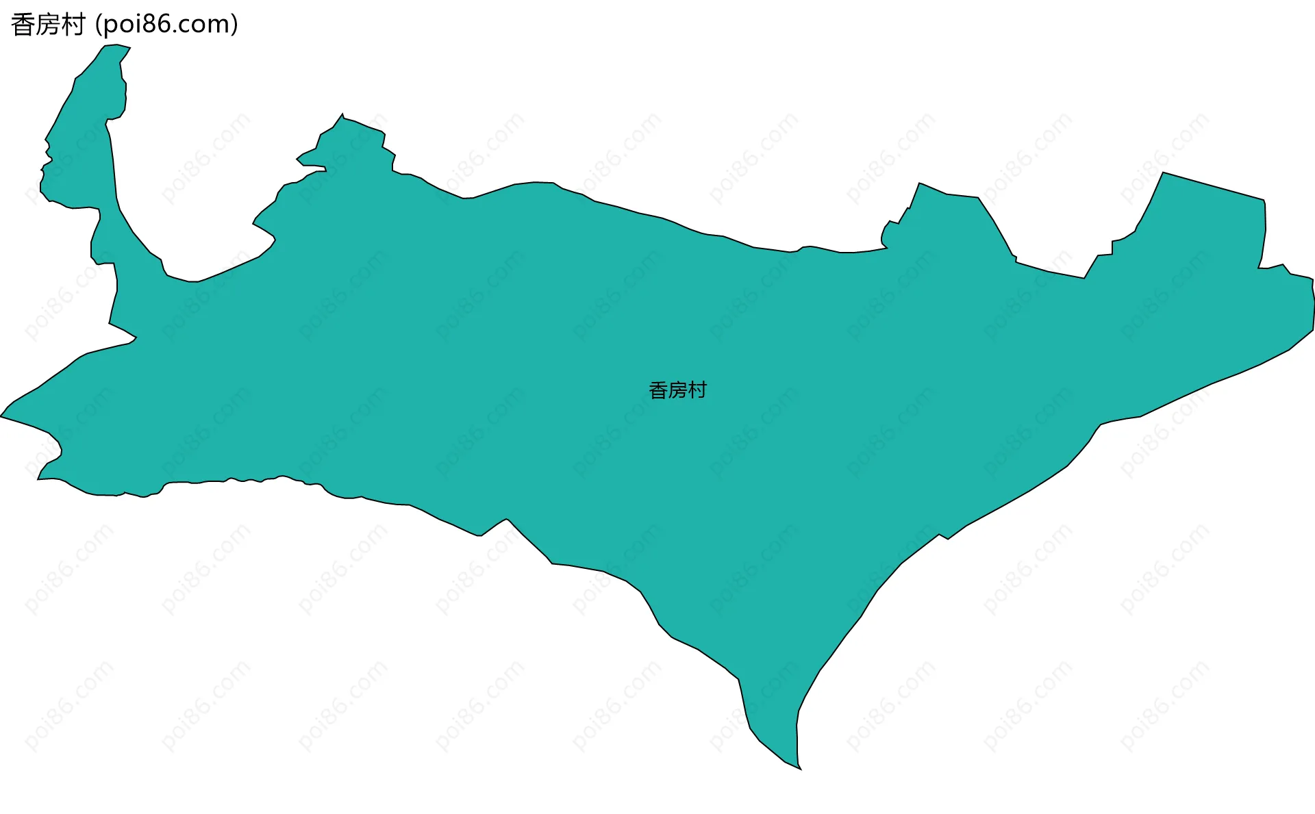 香房村边界地图