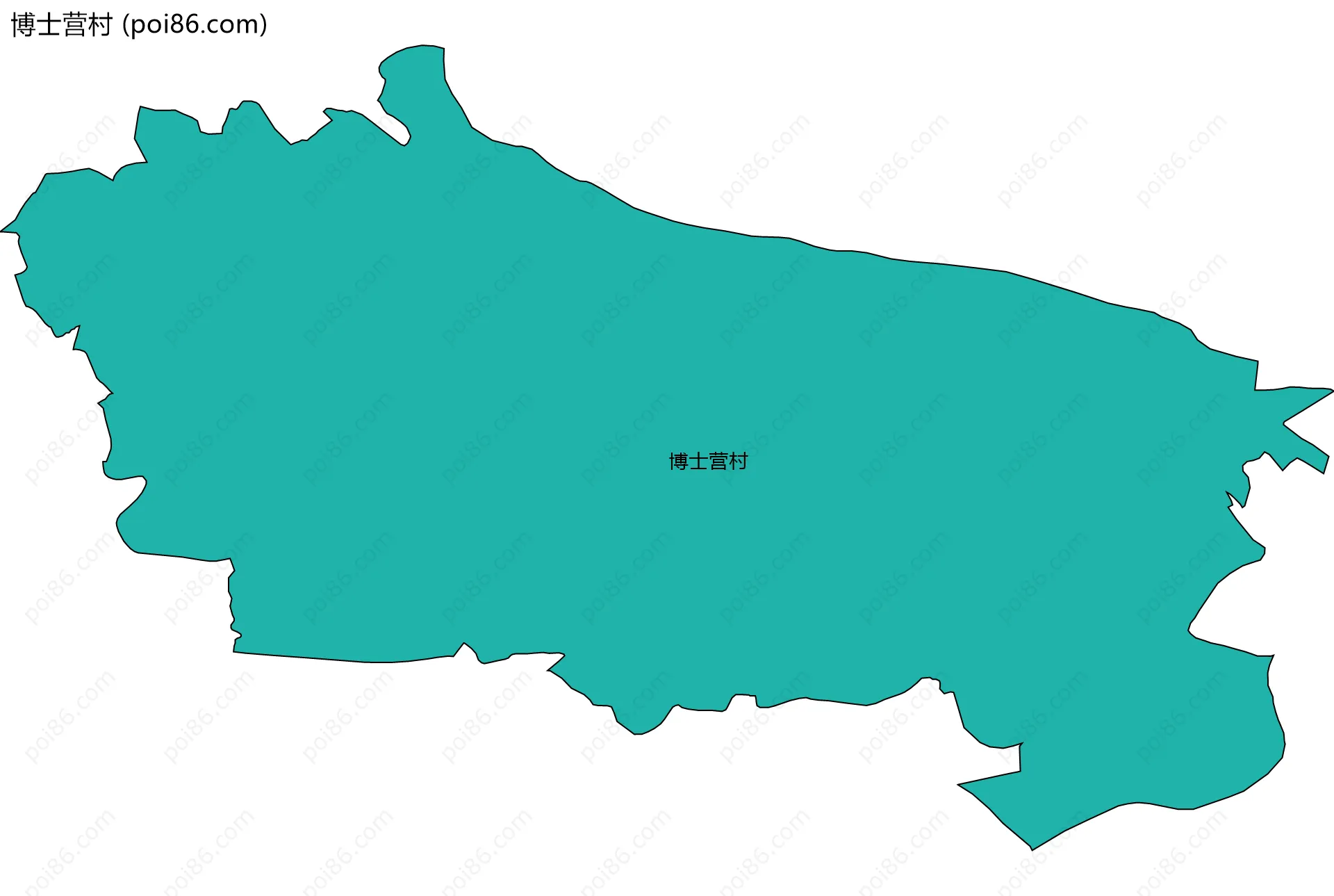 博士营村边界地图