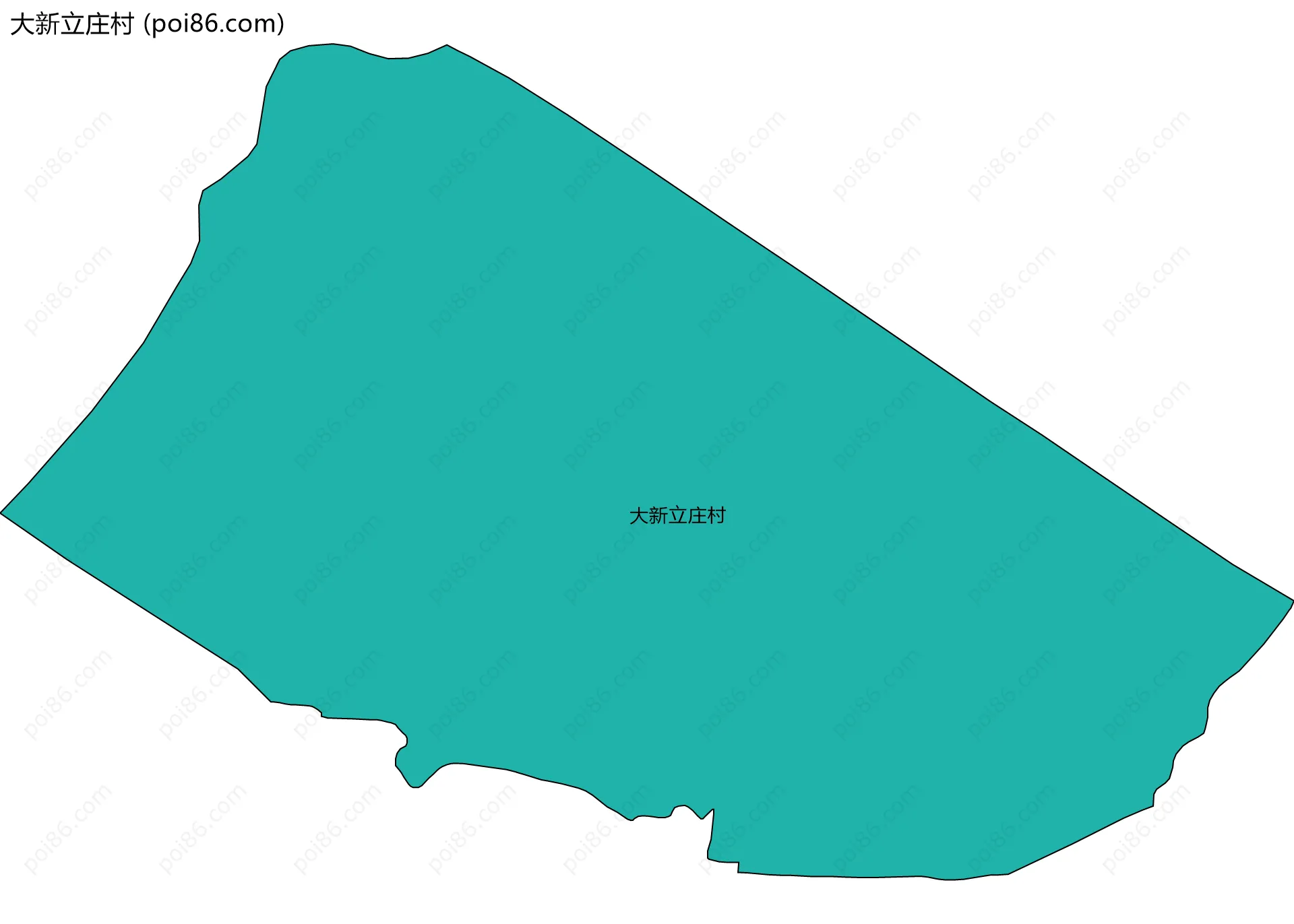 大新立庄村边界地图