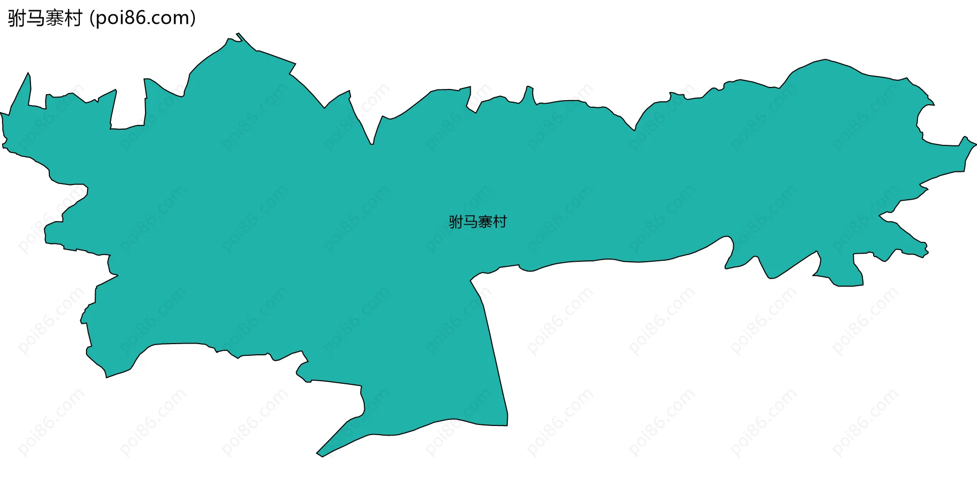 驸马寨村边界地图