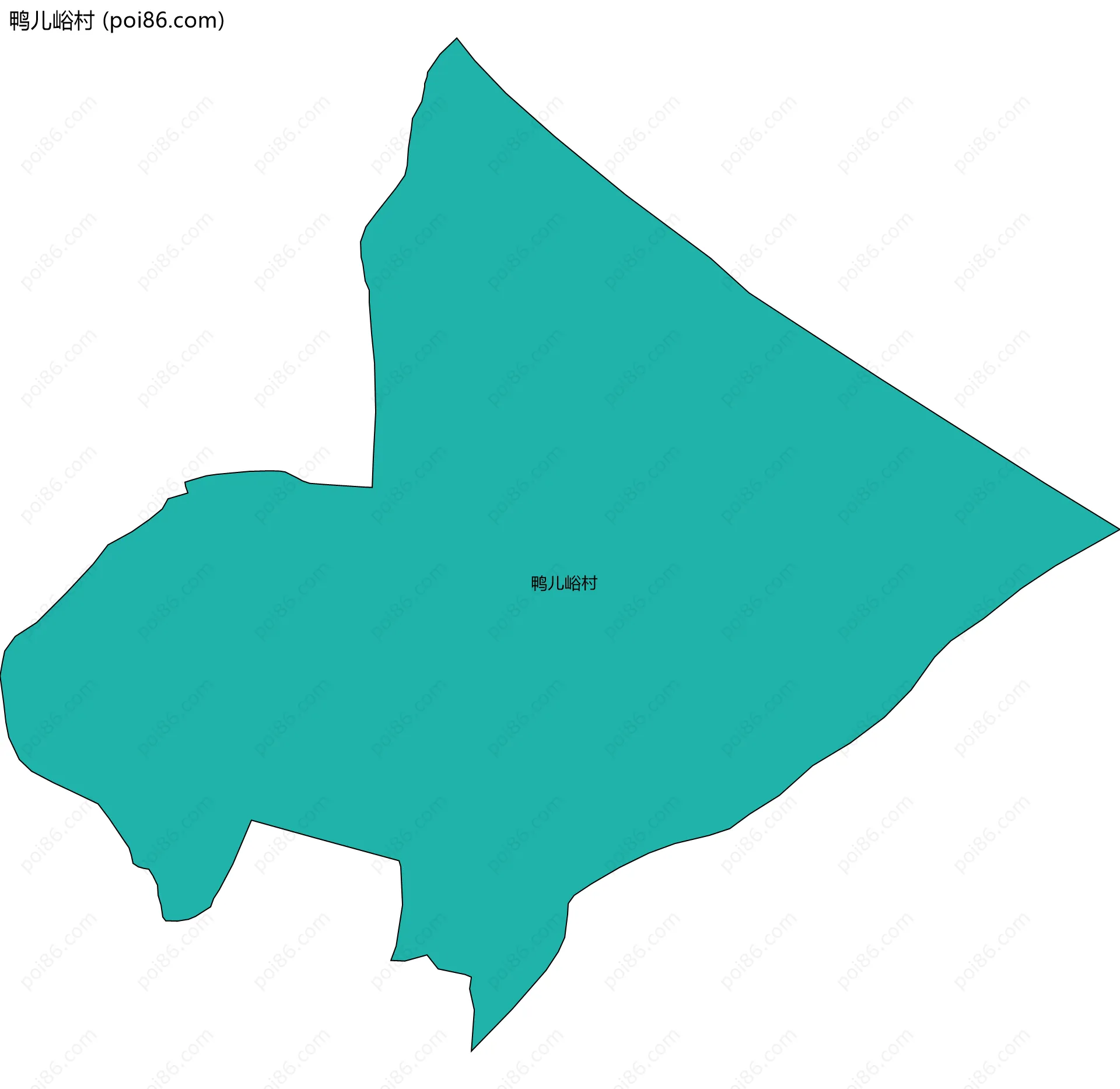 鸭儿峪村边界地图