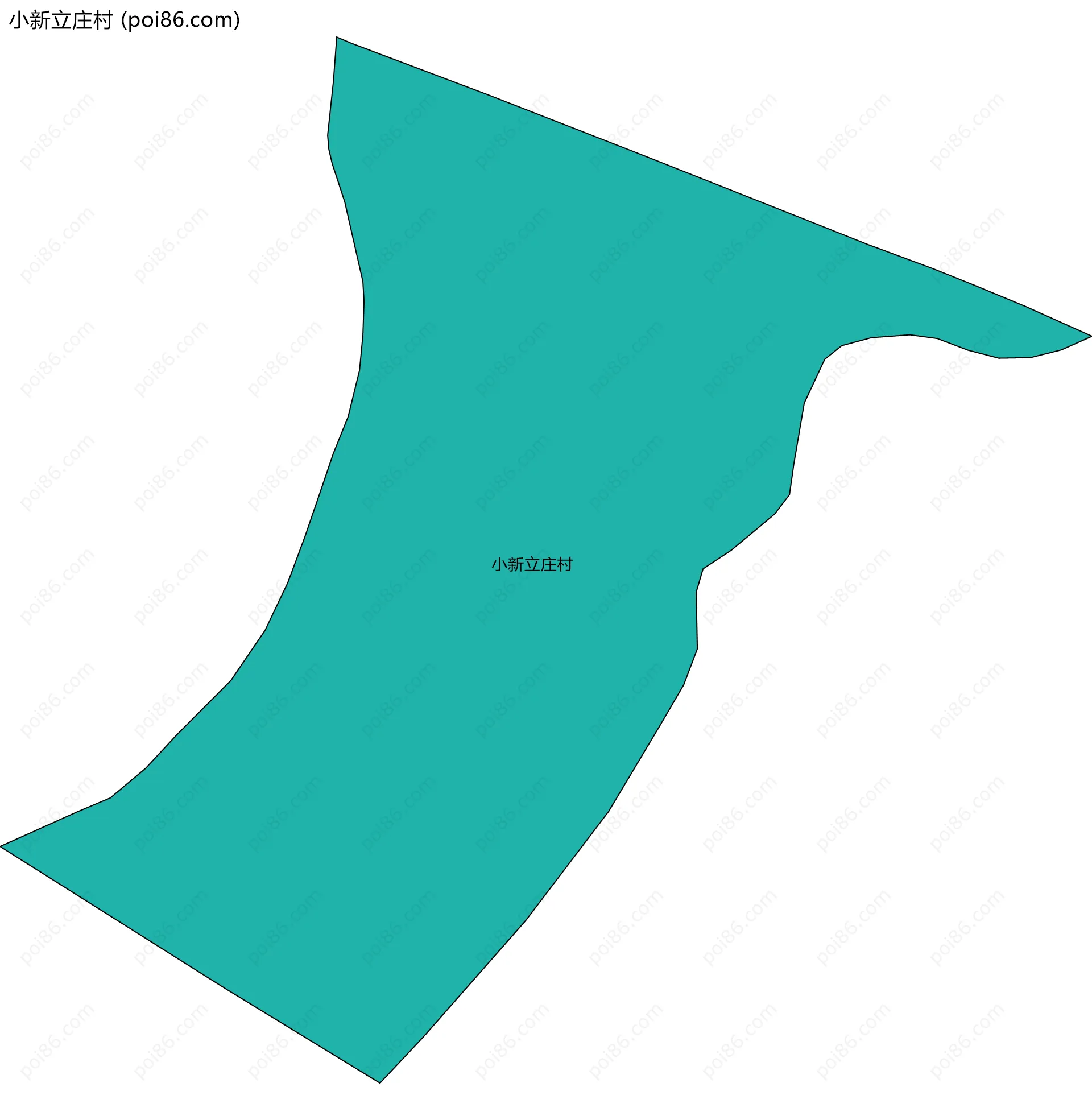 小新立庄村边界地图