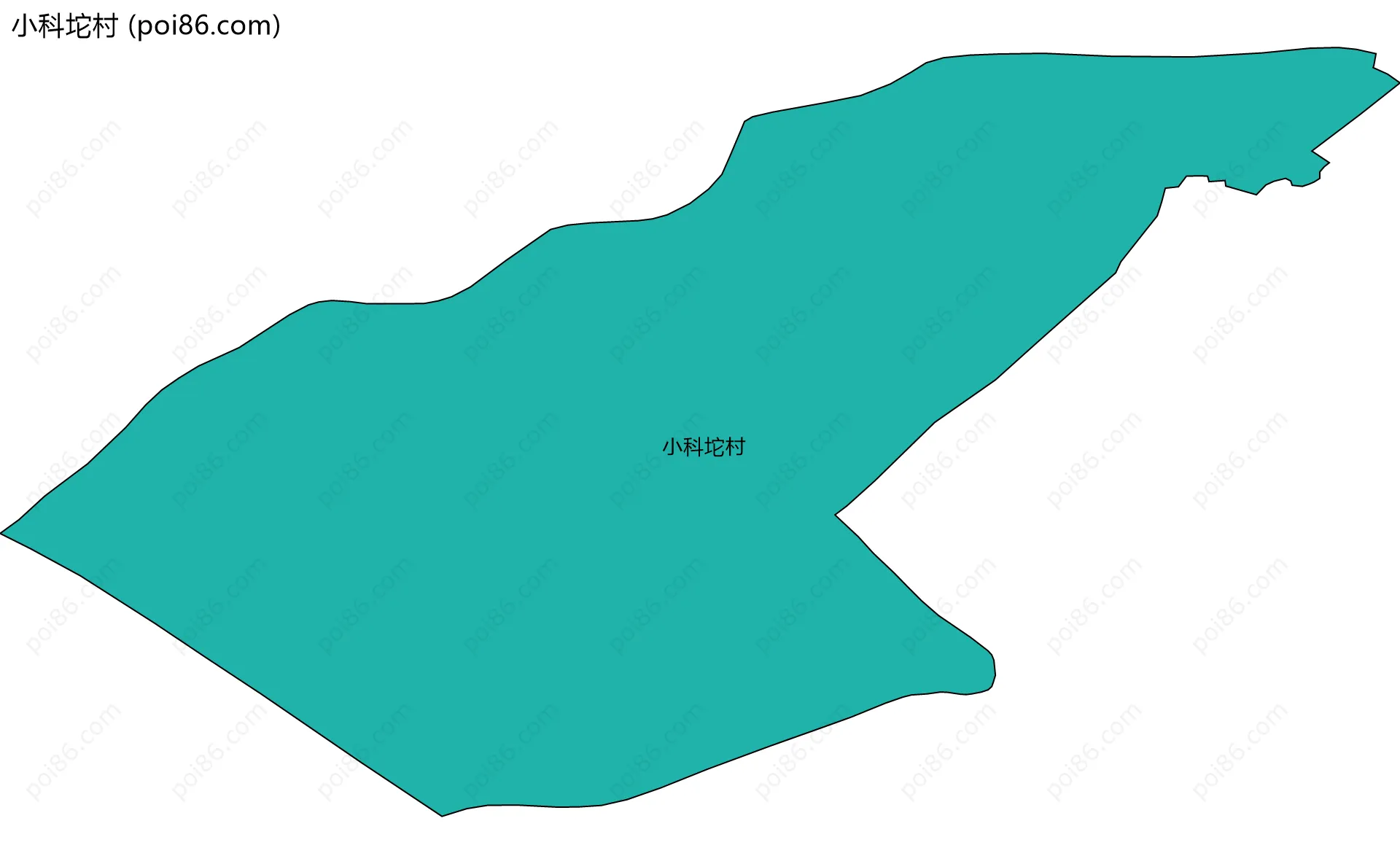 小科坨村边界地图