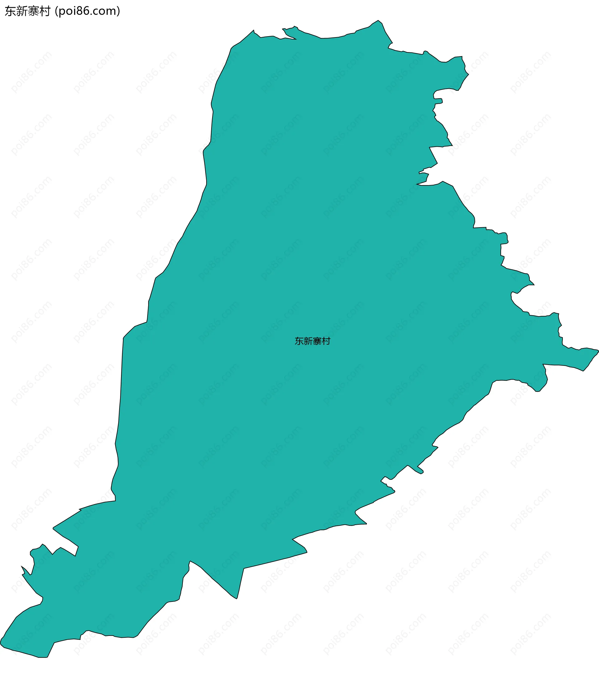 东新寨村边界地图