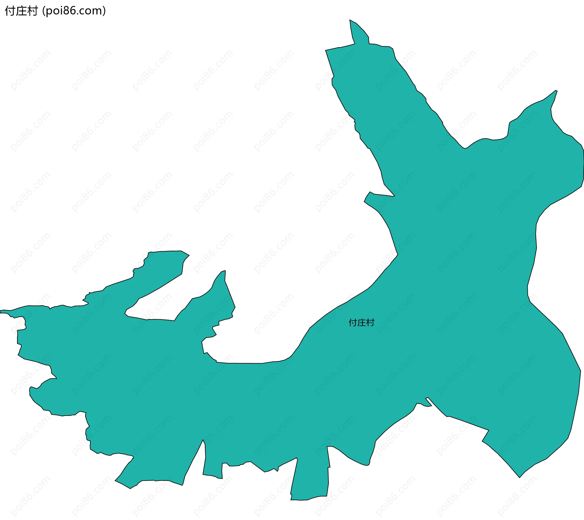 付庄村边界地图