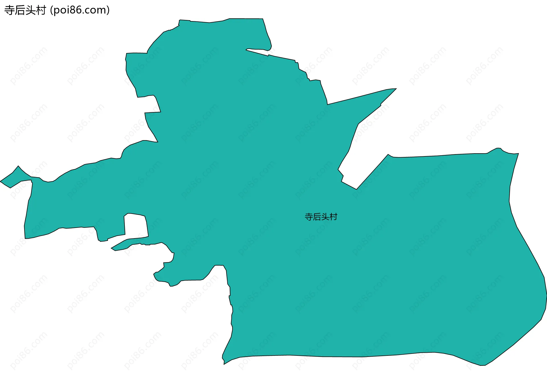 寺后头村边界地图