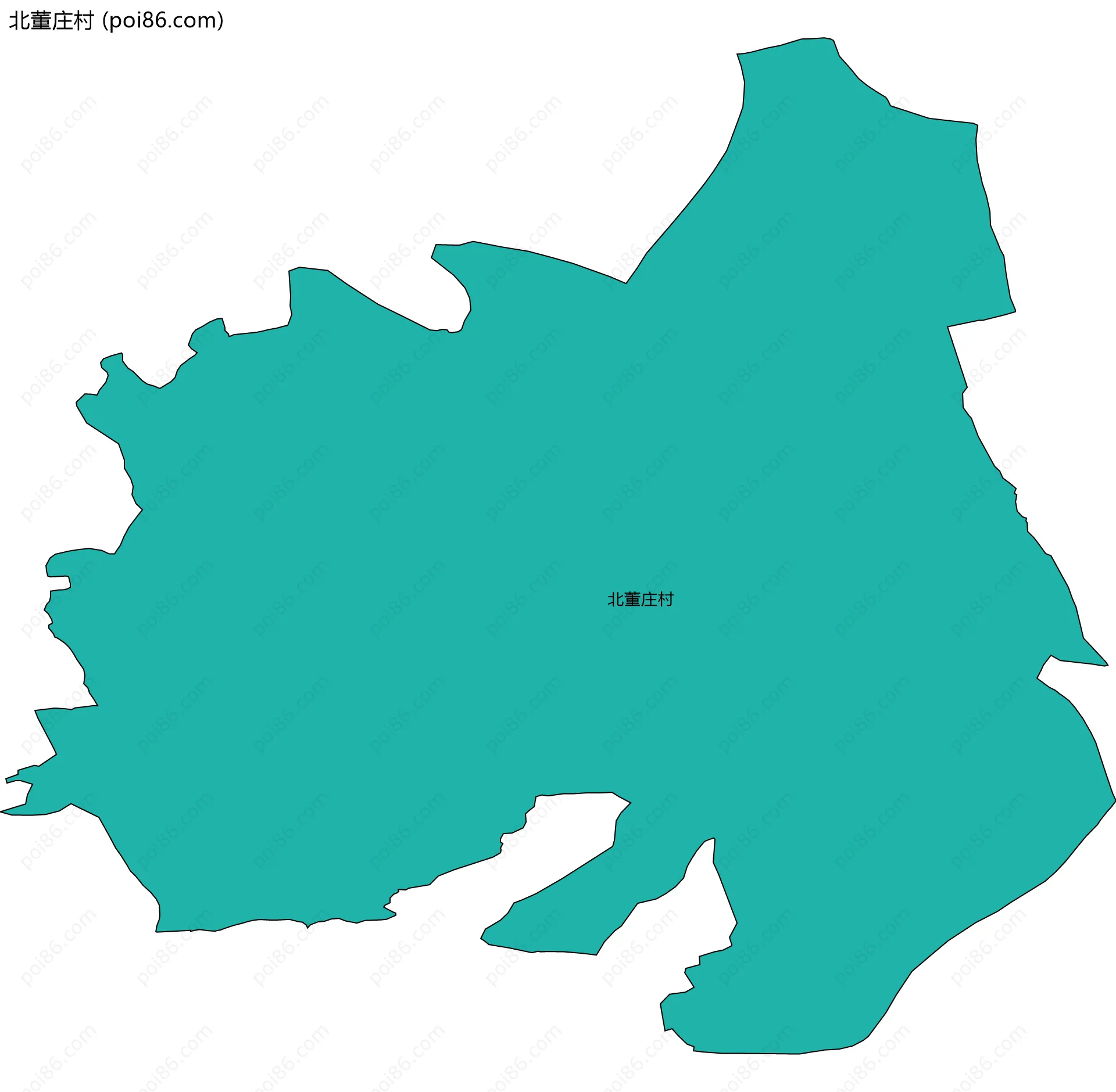 北董庄村边界地图