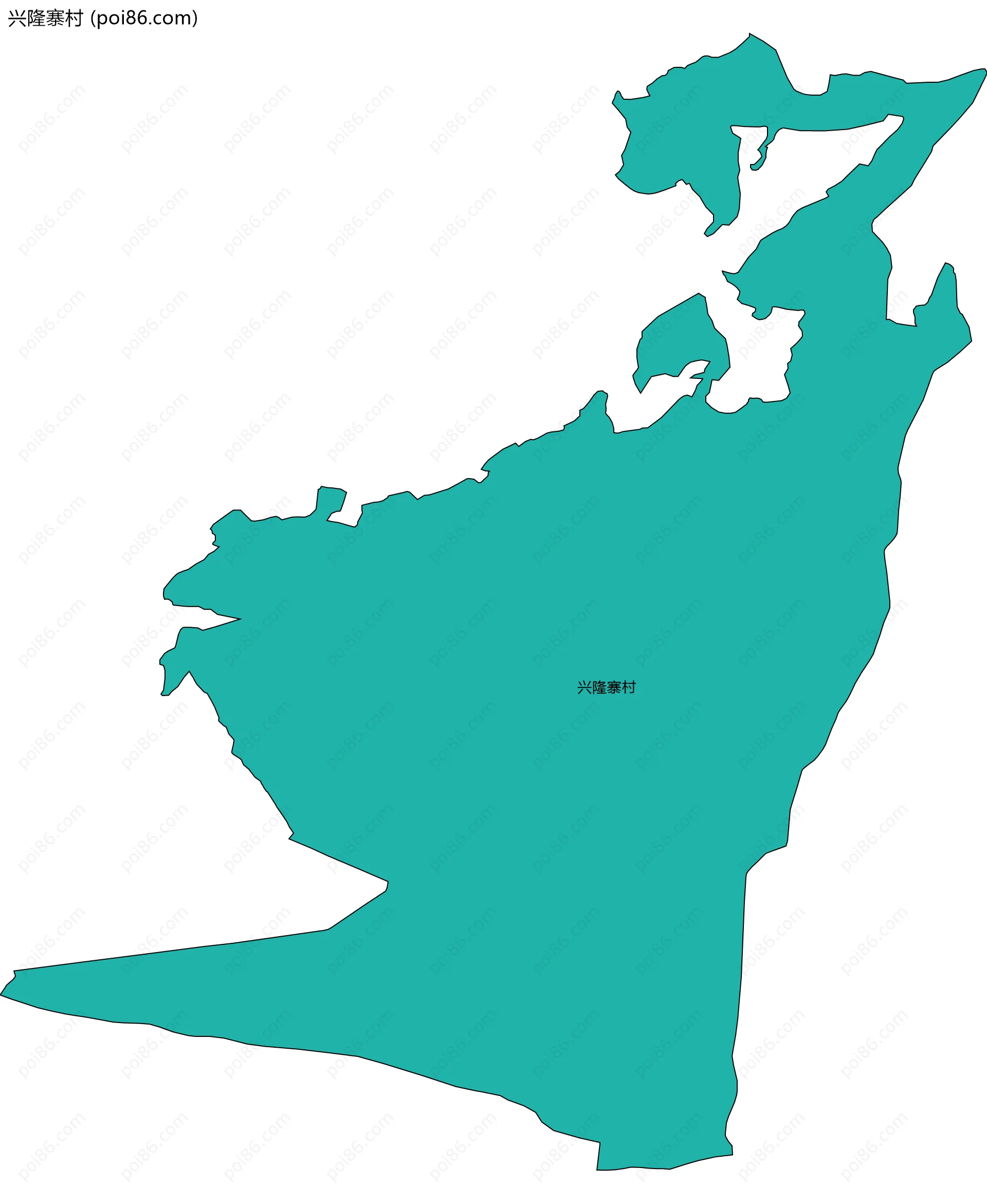 兴隆寨村边界地图