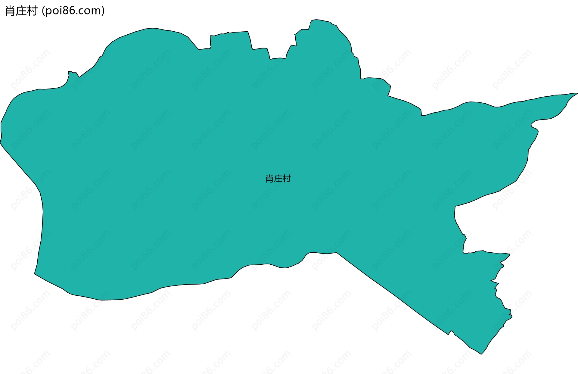 肖庄村边界地图