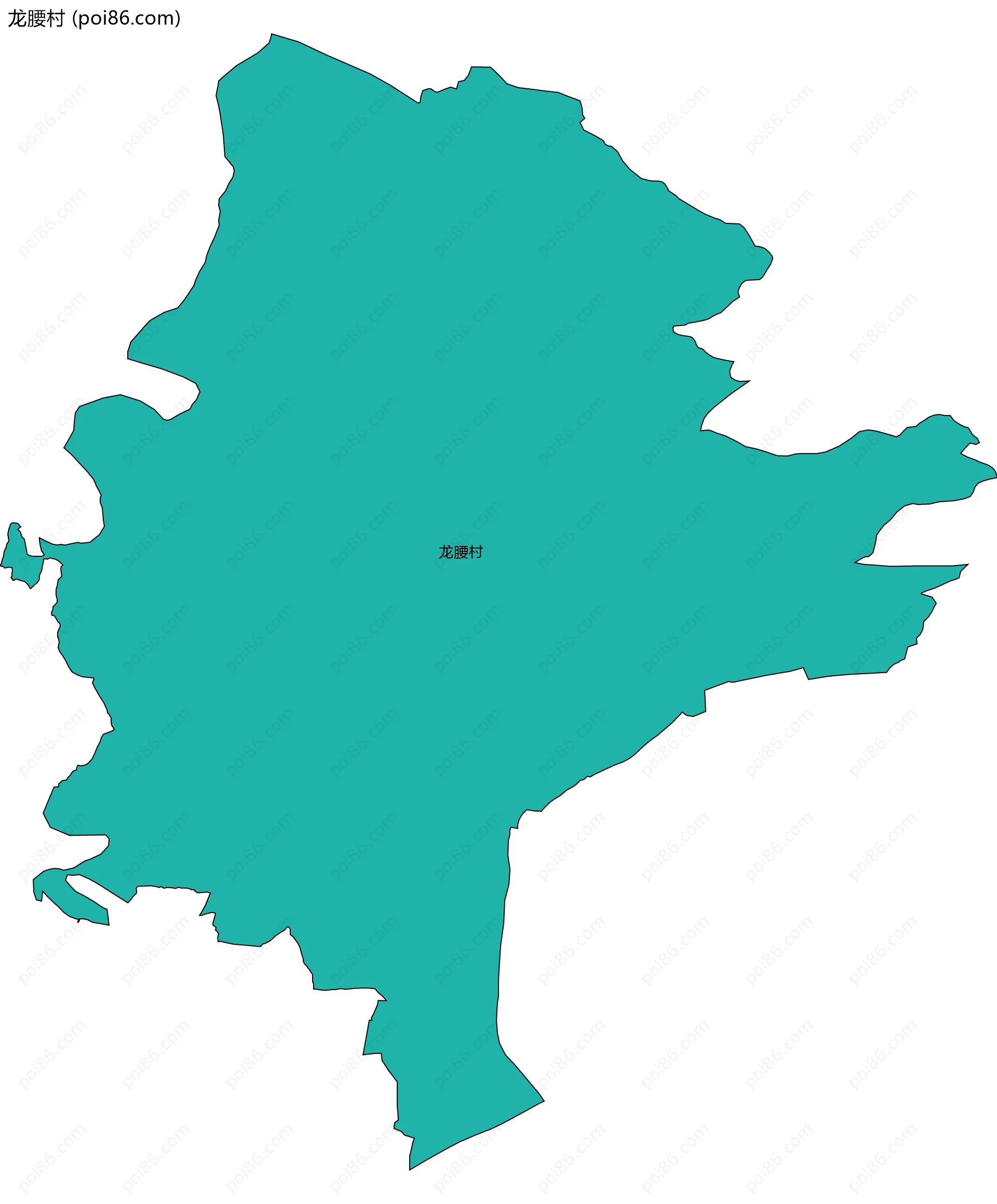 龙腰村边界地图