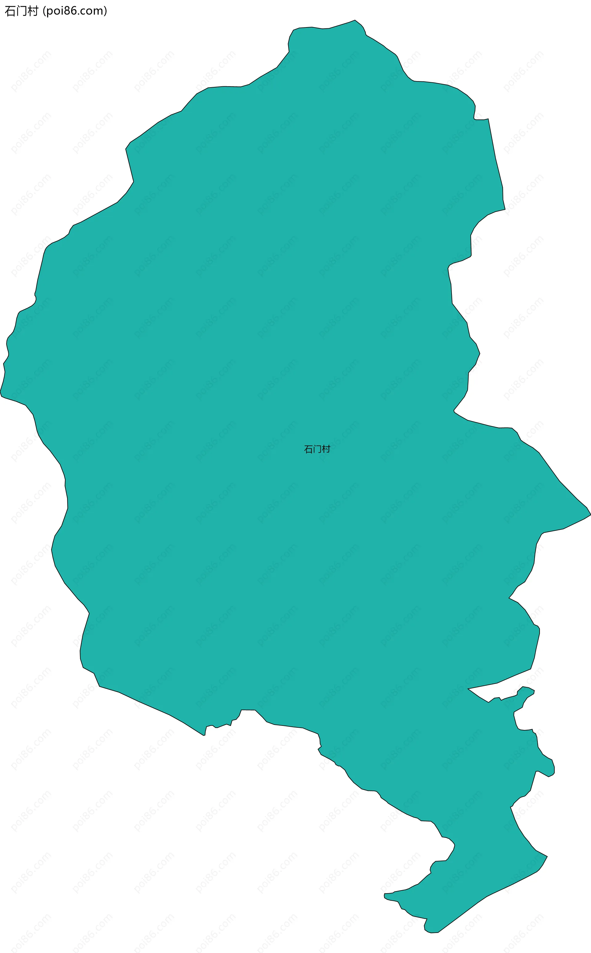 石门村边界地图