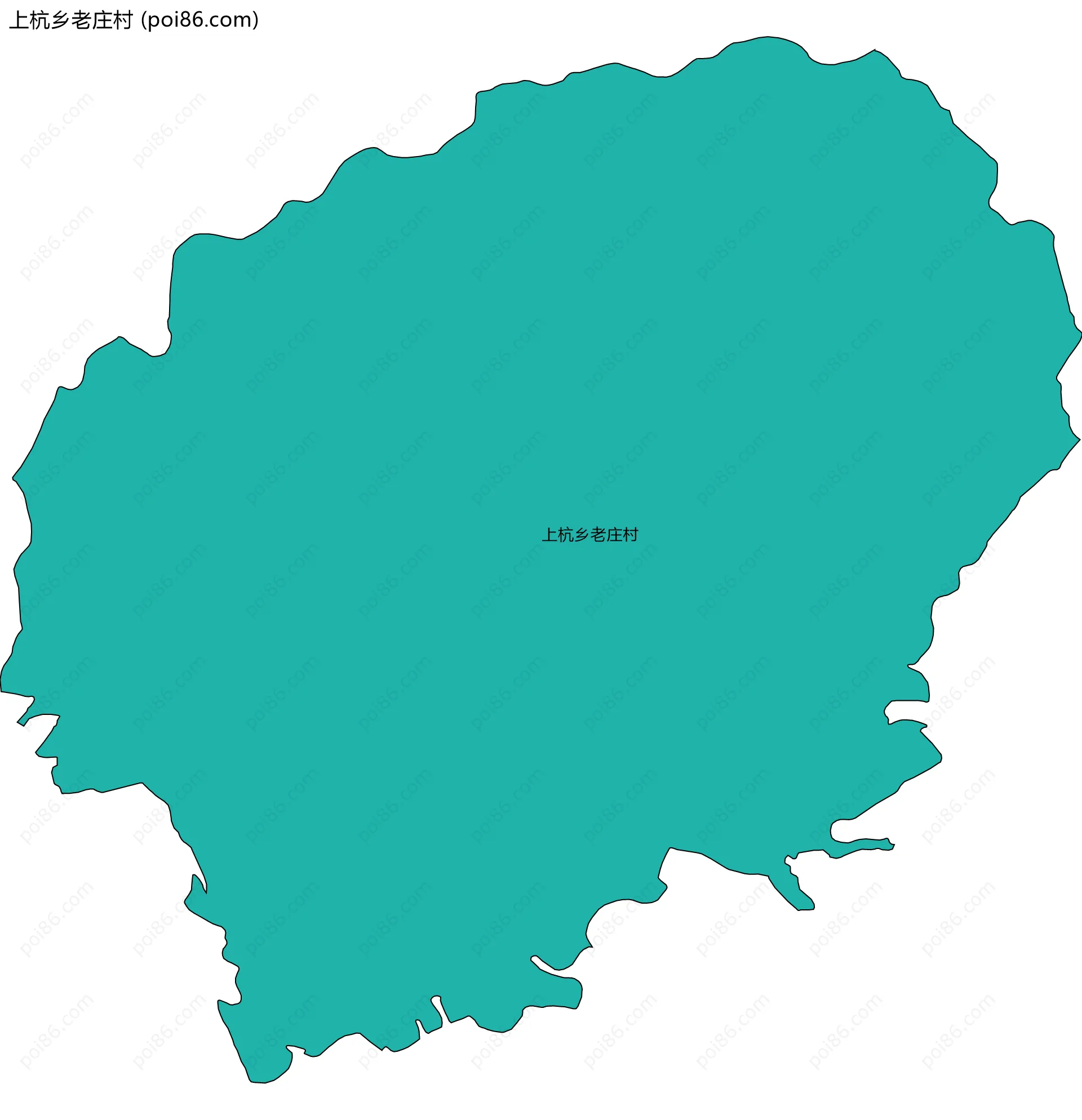 上杭乡老庄村边界地图