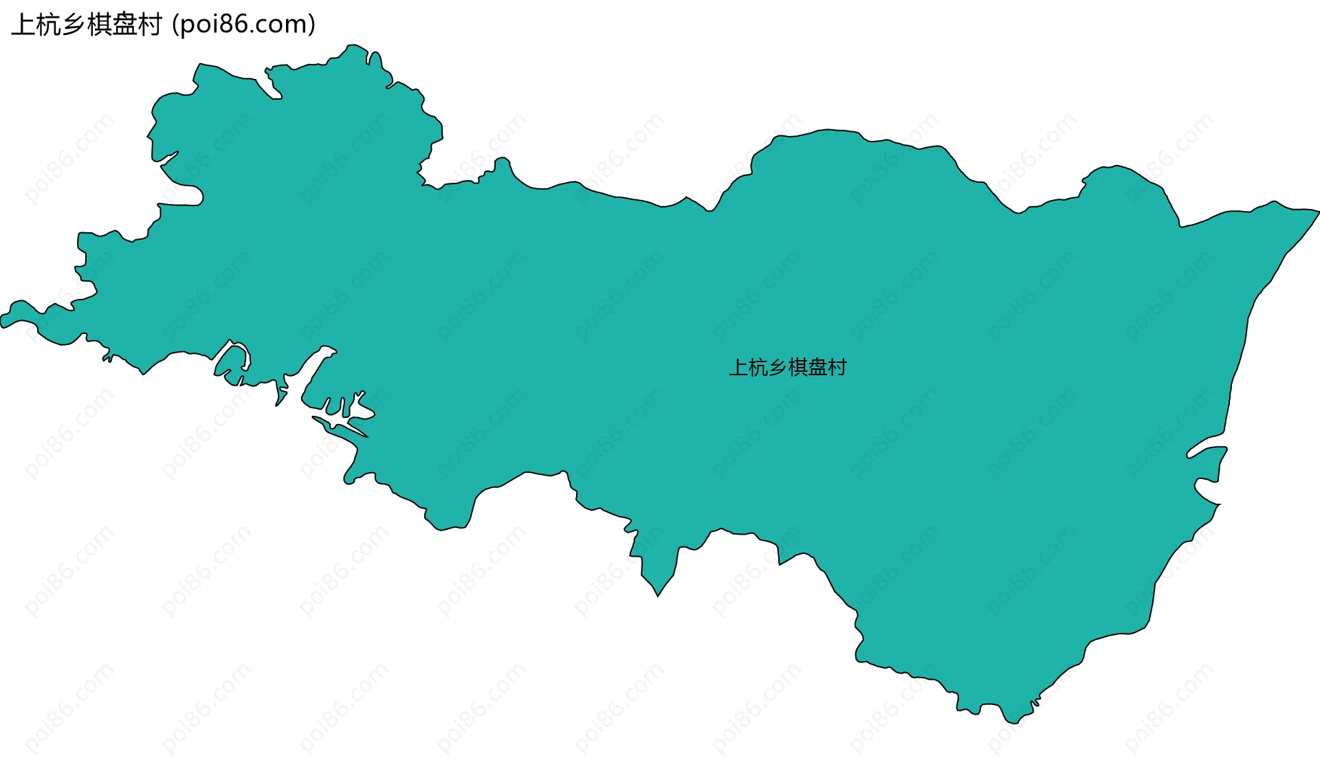 上杭乡棋盘村边界地图