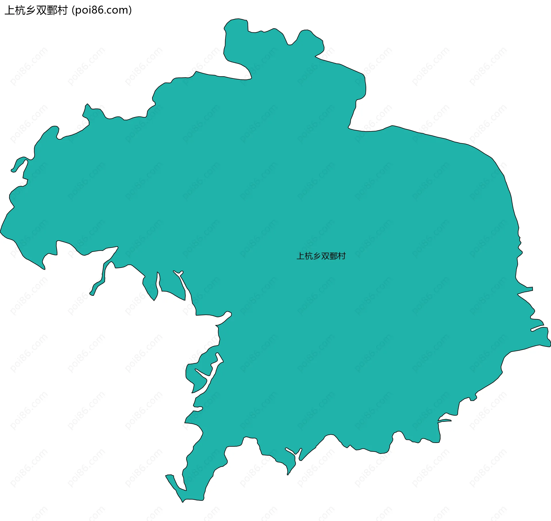 上杭乡双鄄村边界地图