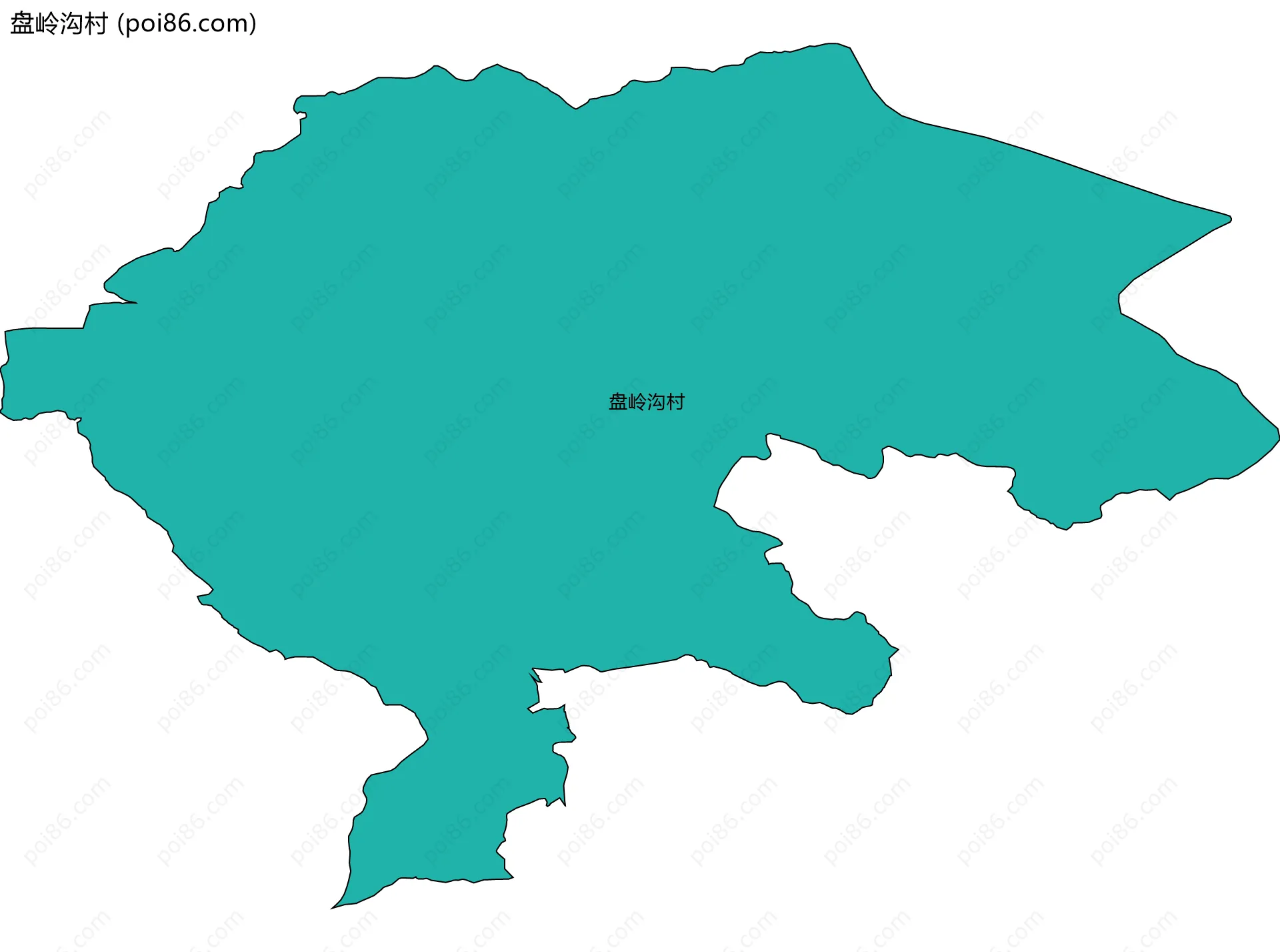 盘岭沟村边界地图