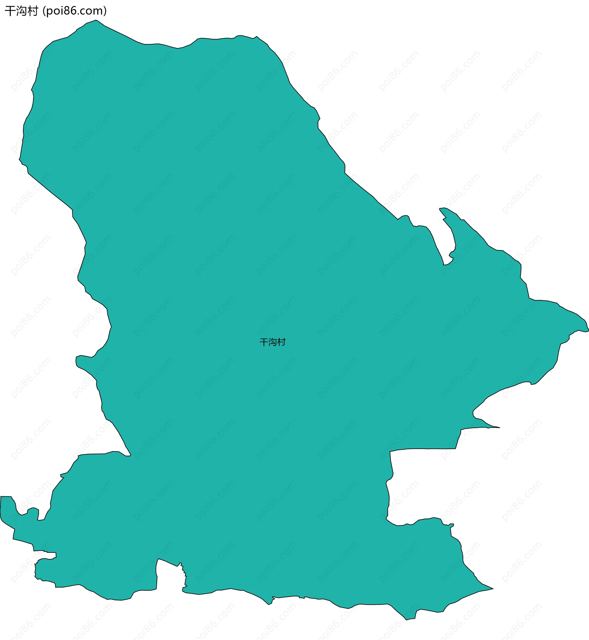 干沟村边界地图