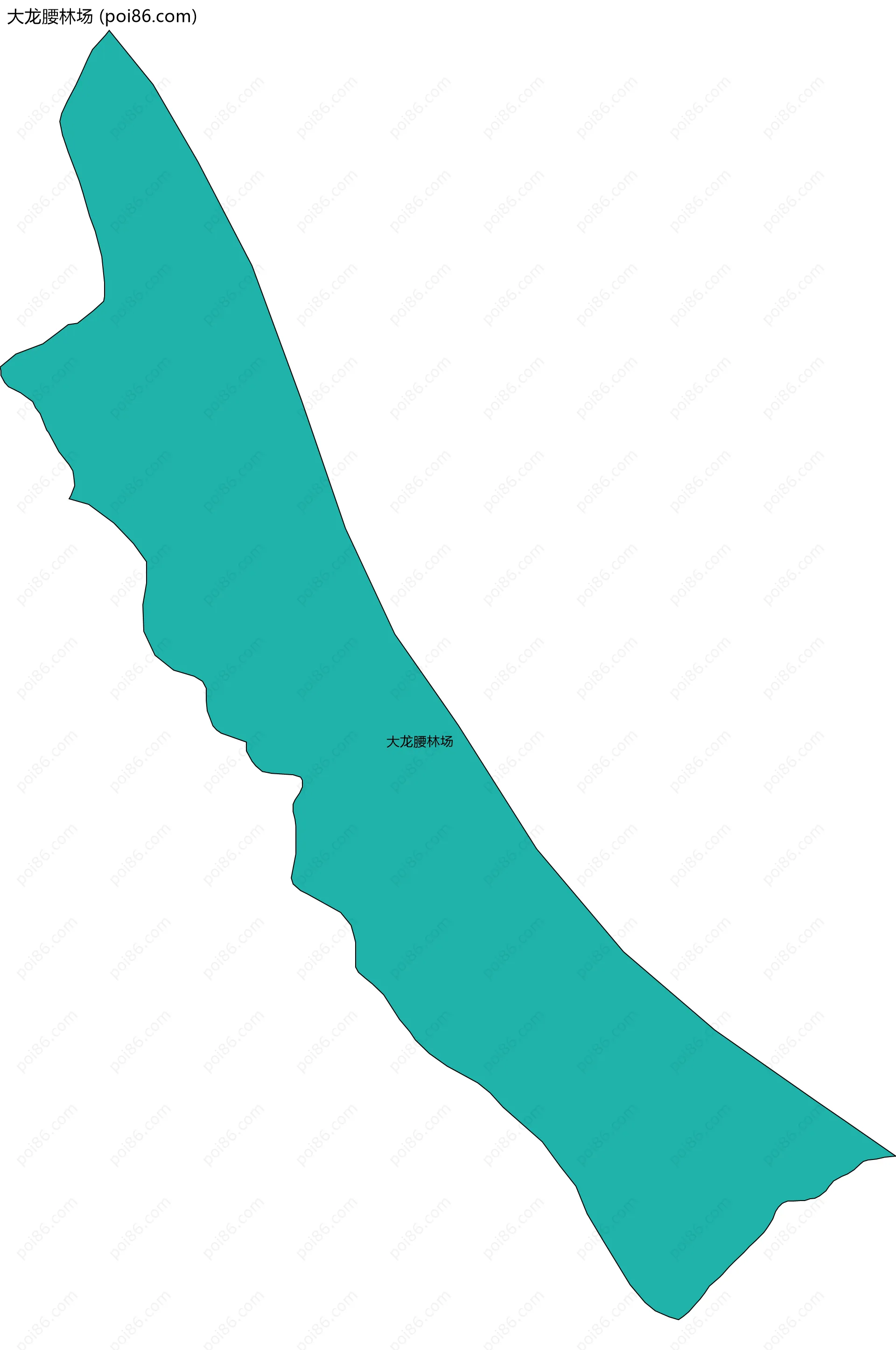 大龙腰林场边界地图