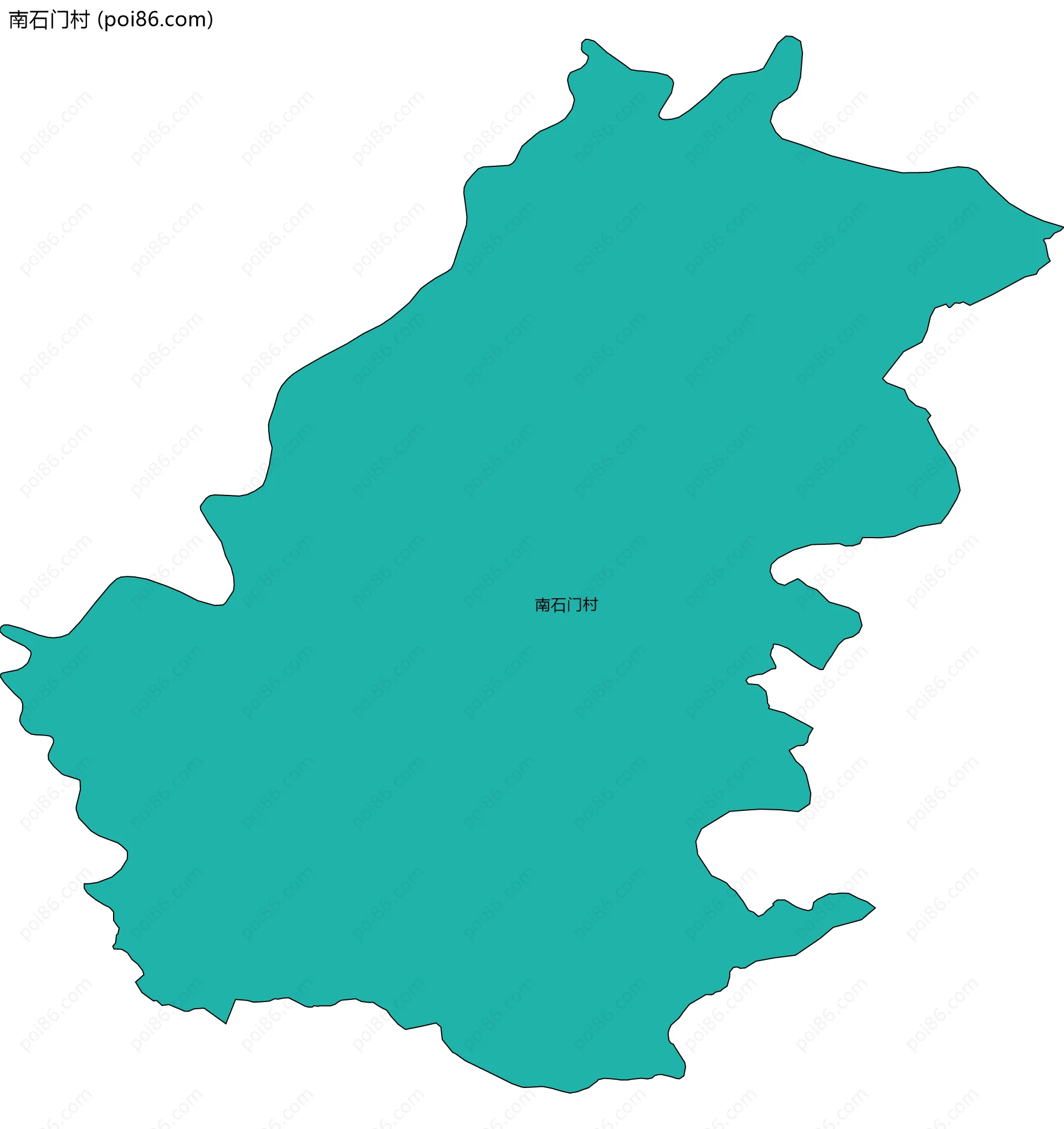 南石门村边界地图