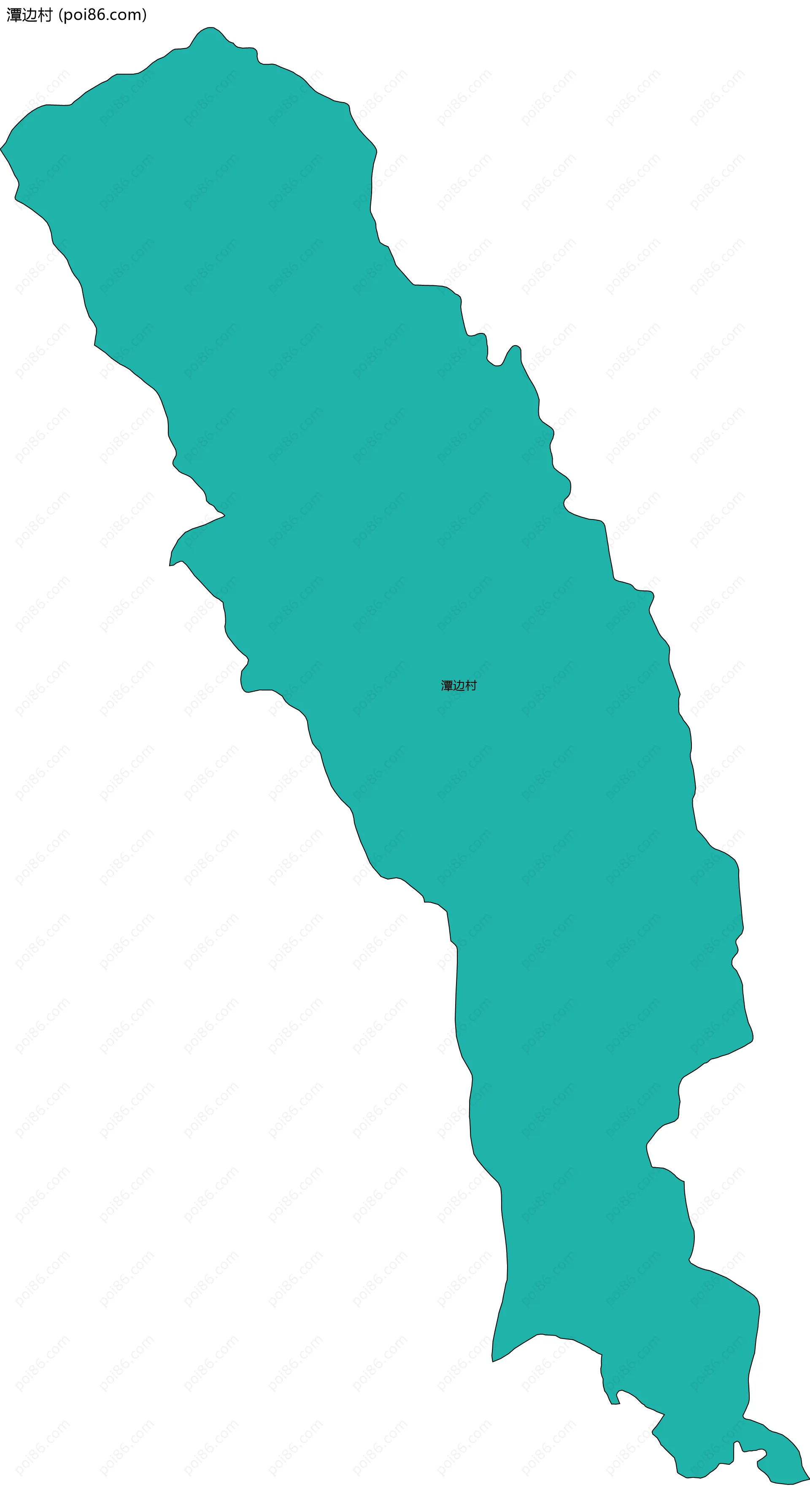 潭边村边界地图