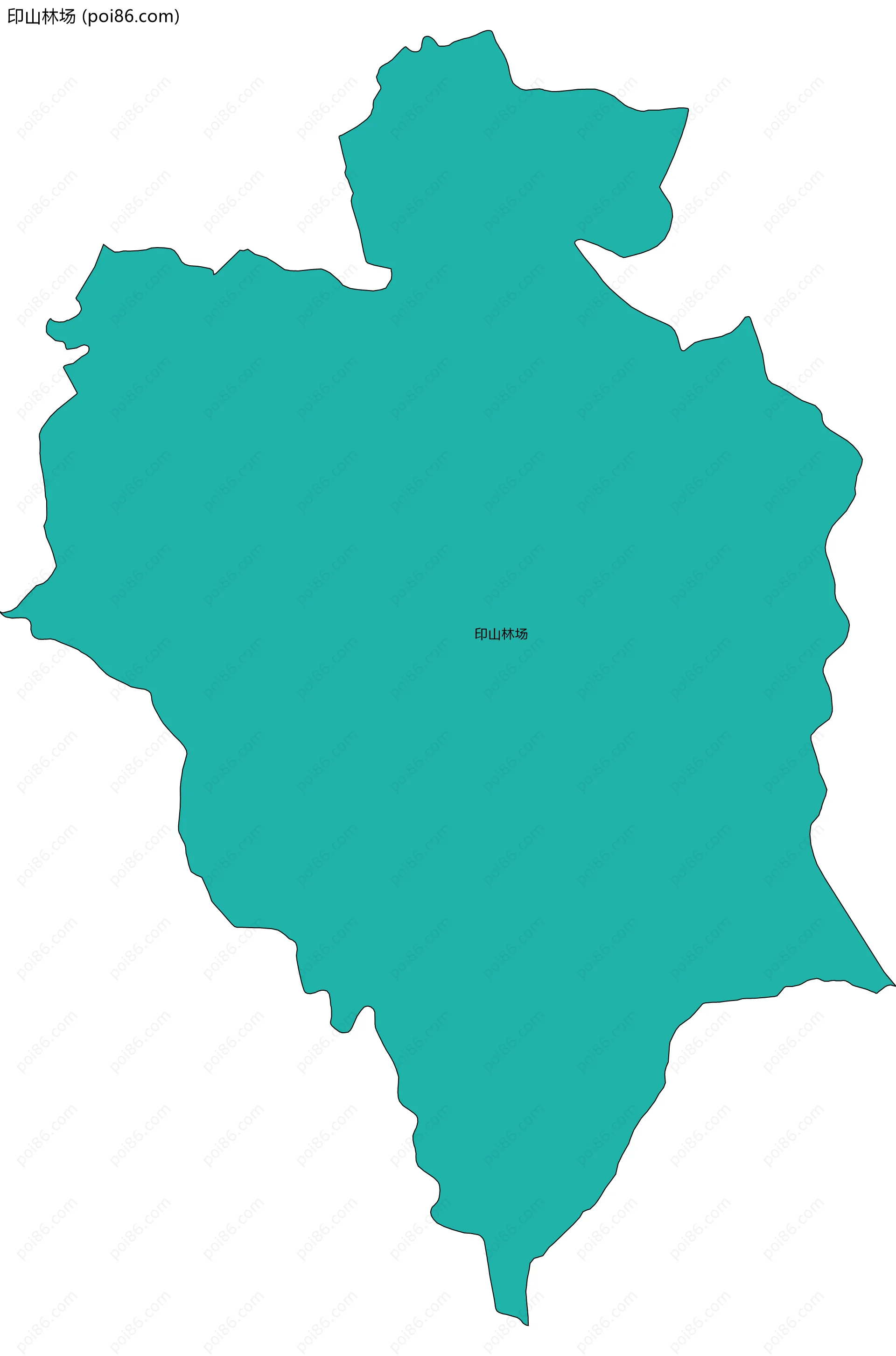 印山林场边界地图