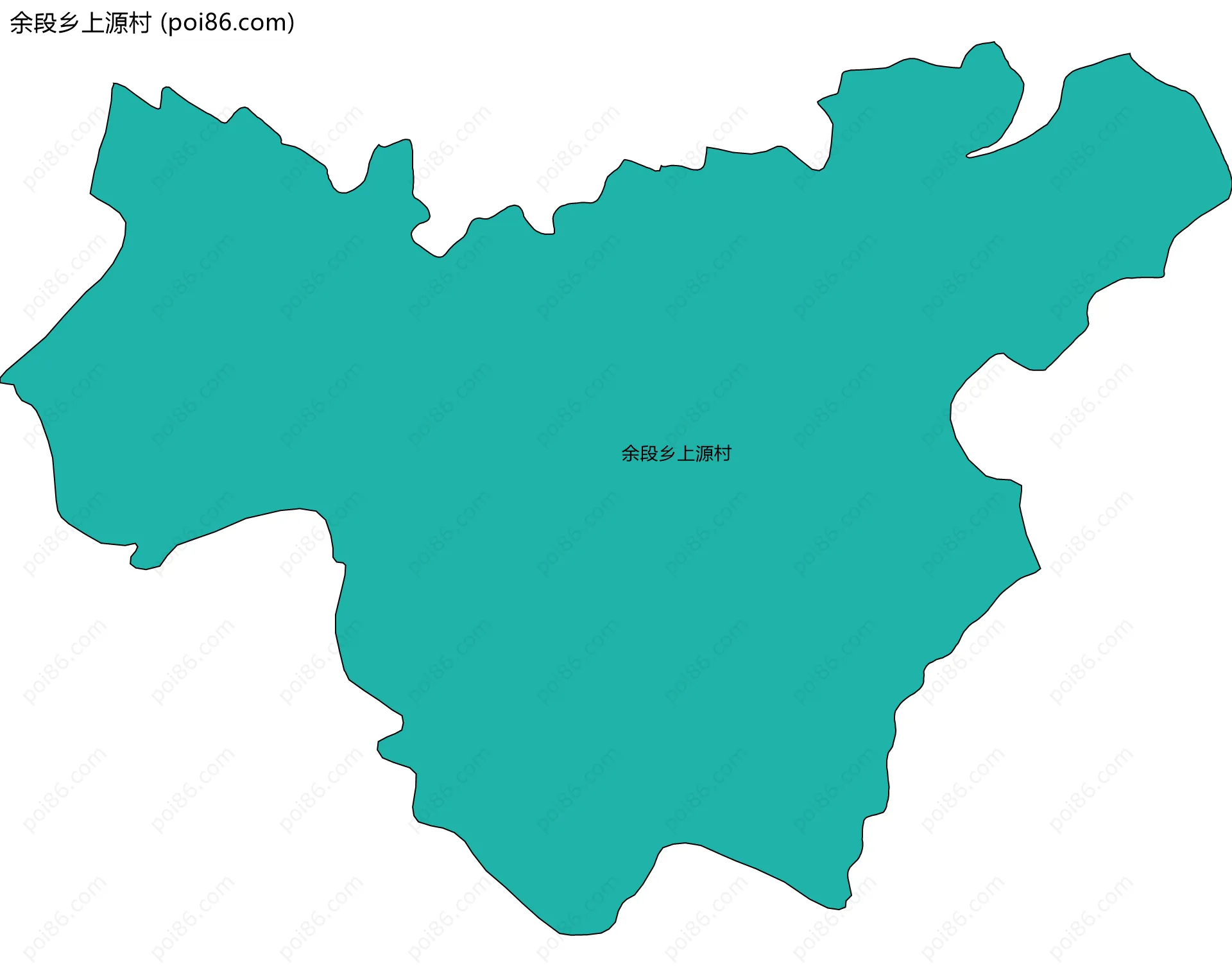 余段乡上源村边界地图