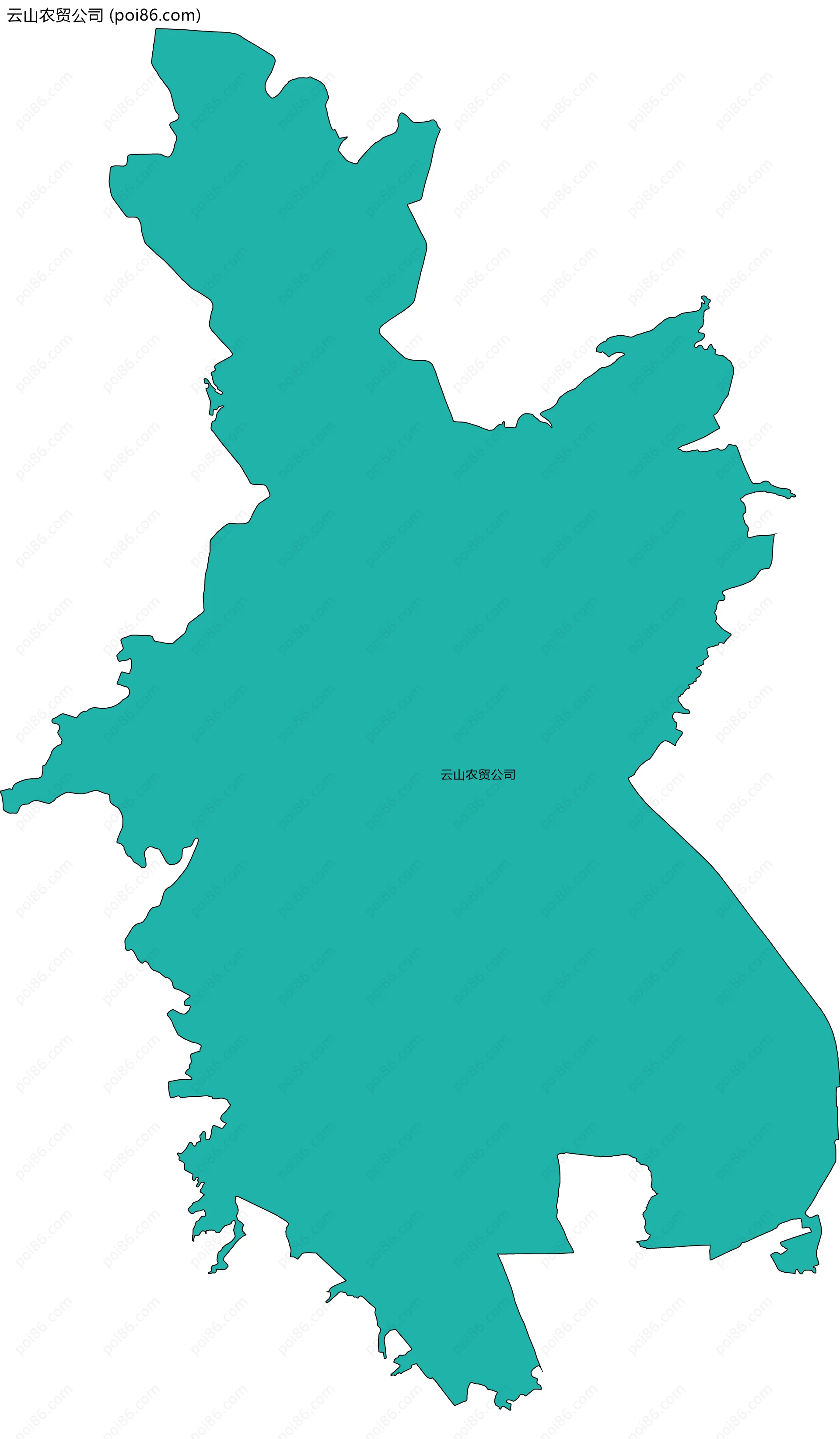 云山农贸公司边界地图