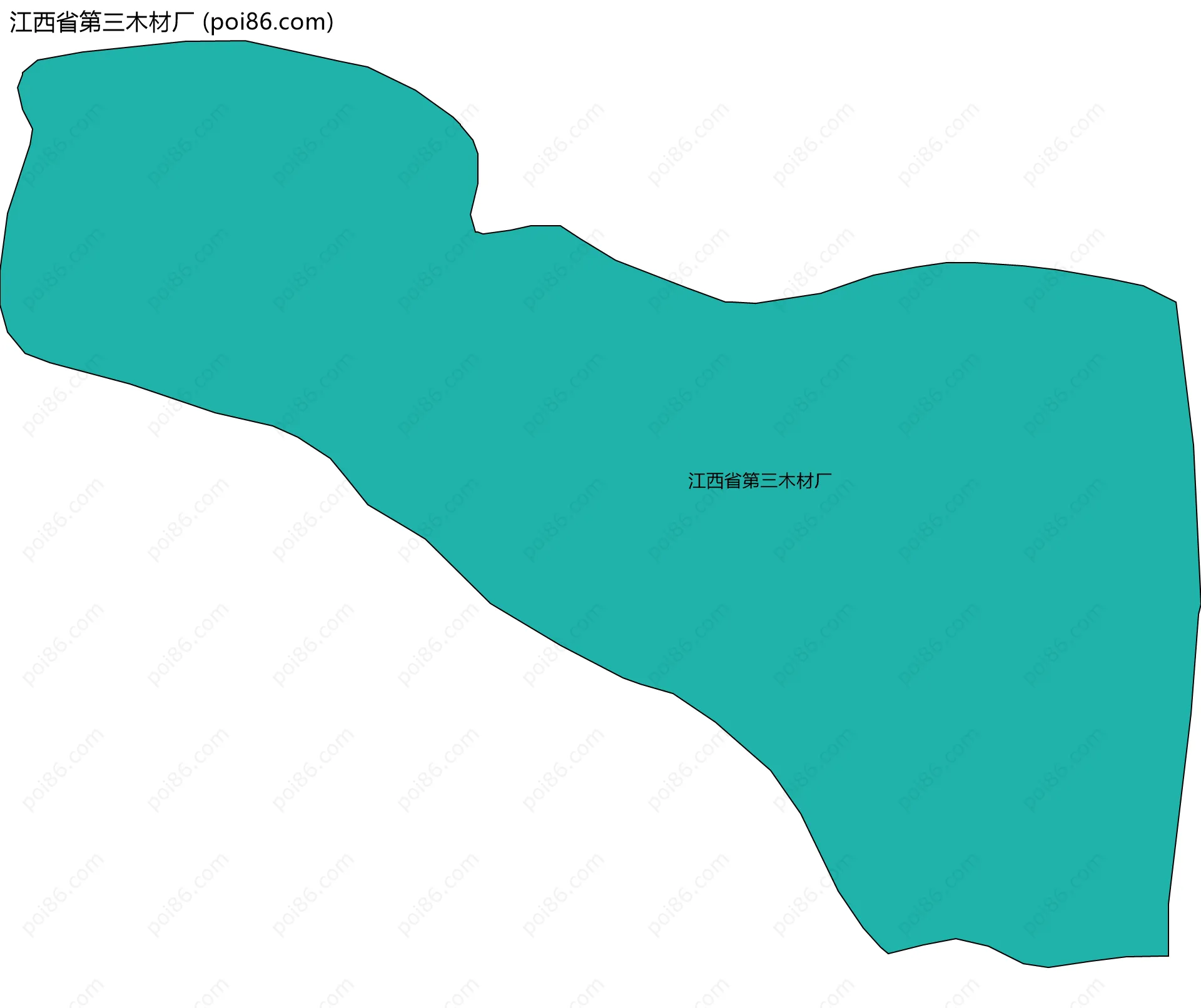 江西省第三木材厂边界地图